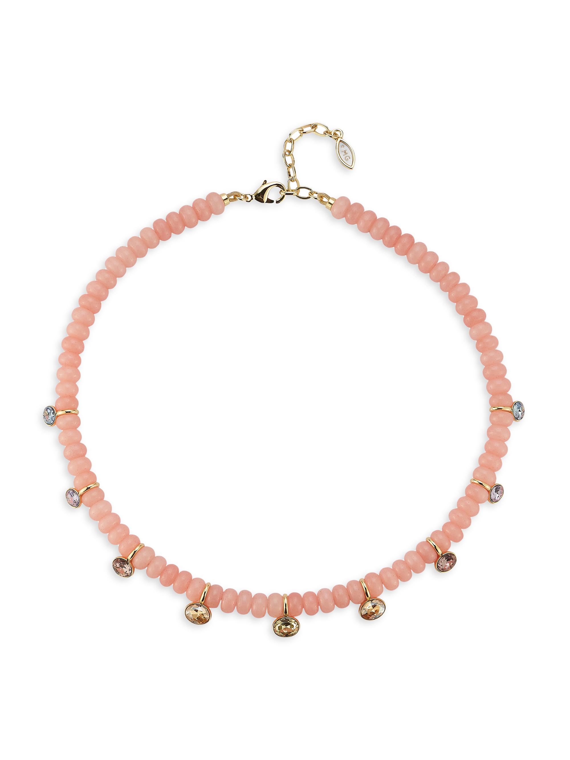 Mignonne Gavigan Women's Amira Semiprecious Bead, Mother-Of-Pearl & Glass Crystal Necklace - Pink