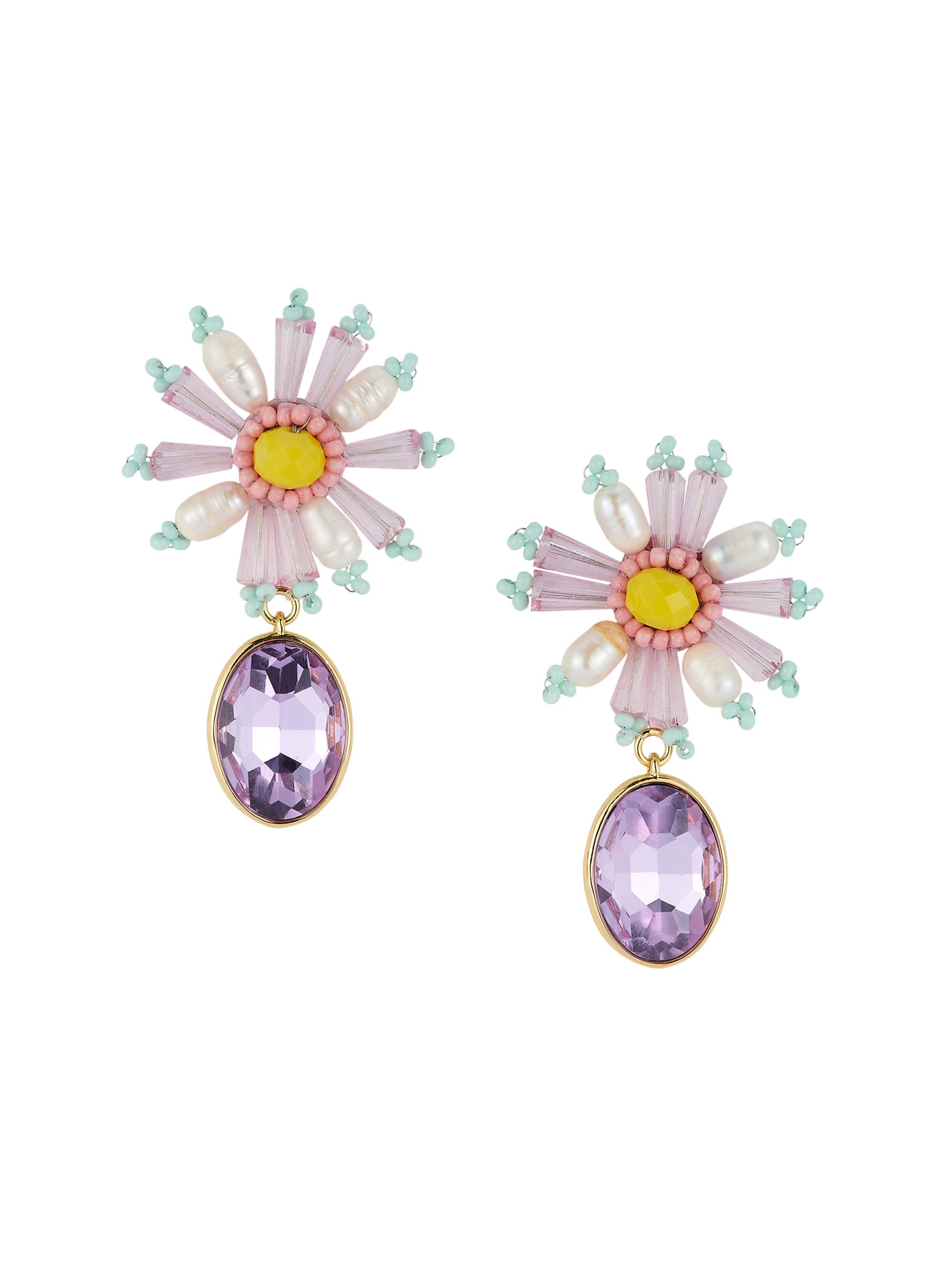 Mignonne Gavigan Women's Braxton 14K-Gold-Plated, Bead & Cubic Zirconia Drop Earrings