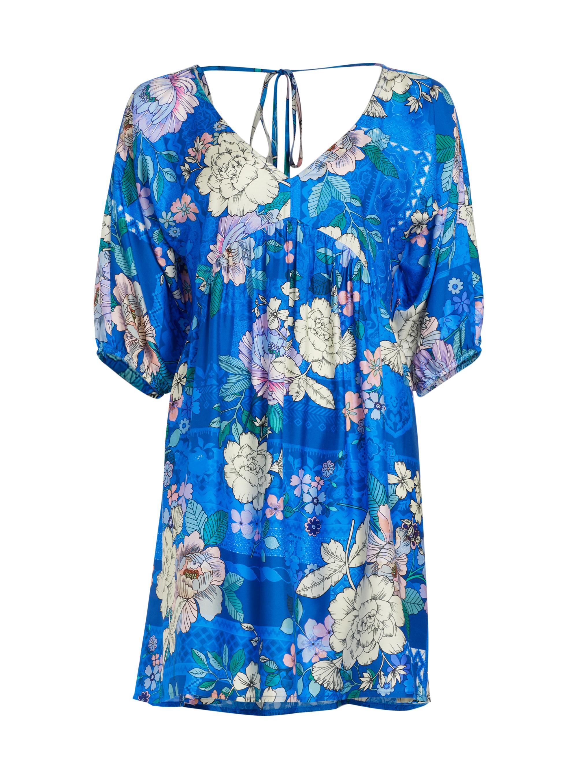 Johnny Was Women's Floral Puff-Sleeve Minidress