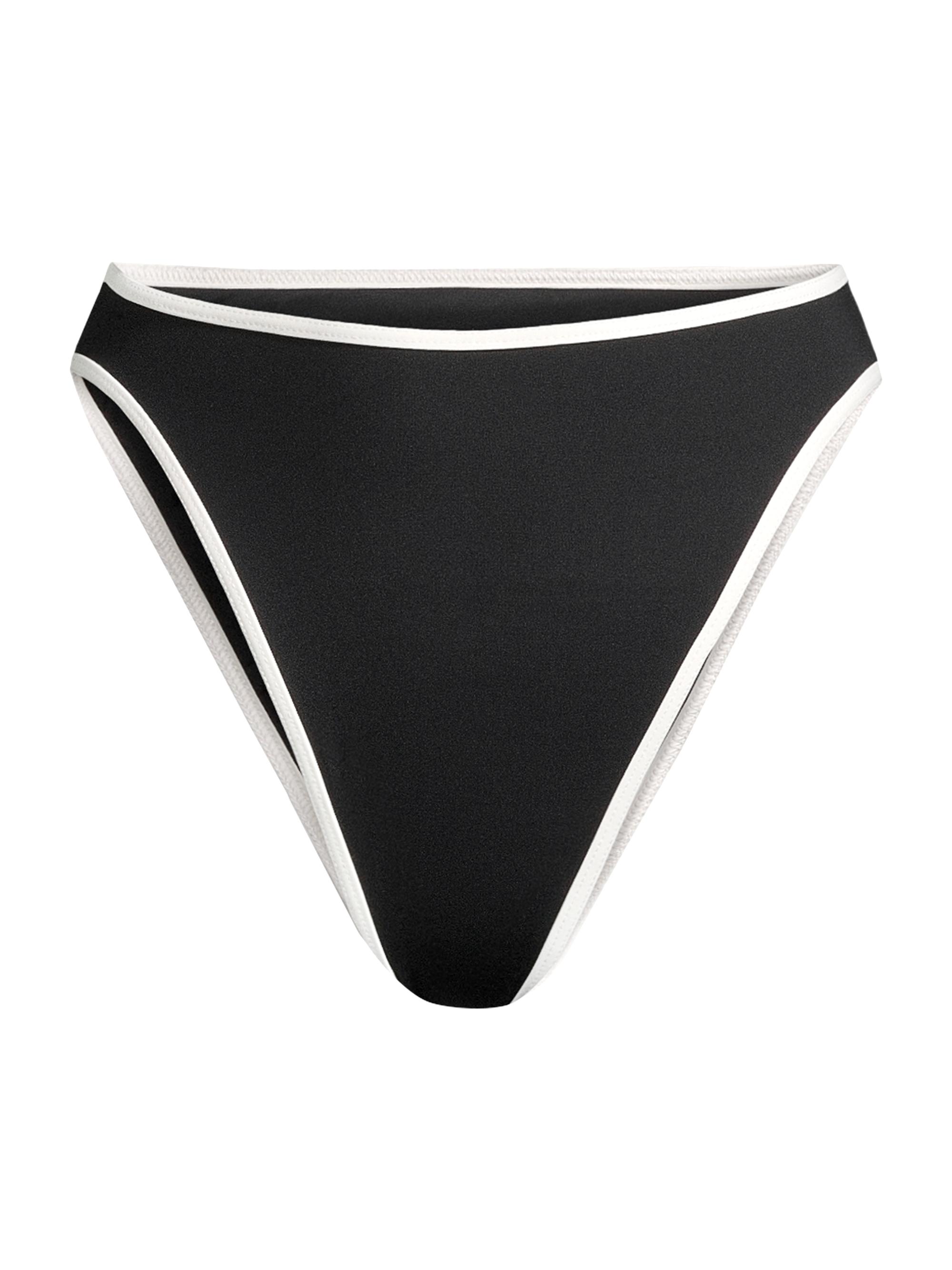 LSpace Women's Nora High-Rise Bikini Bottom - Black Cream