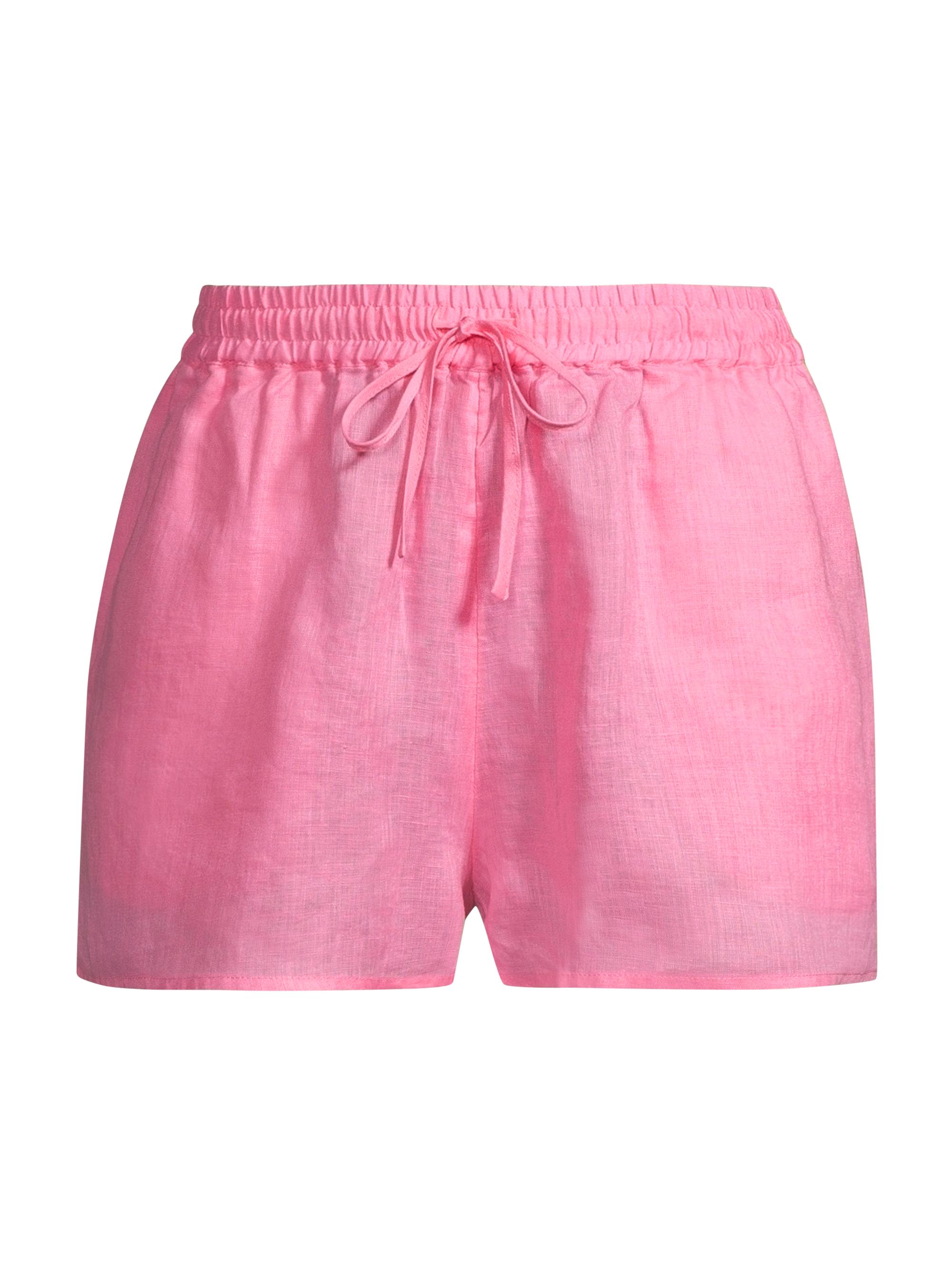 LSpace Women's Rio Drawstring Linen Shorts - White