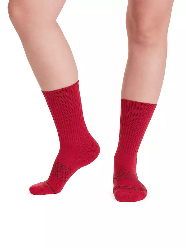 4 pairs BOMBAS Women's Performance Gripper Honeycomb Ankle Socks