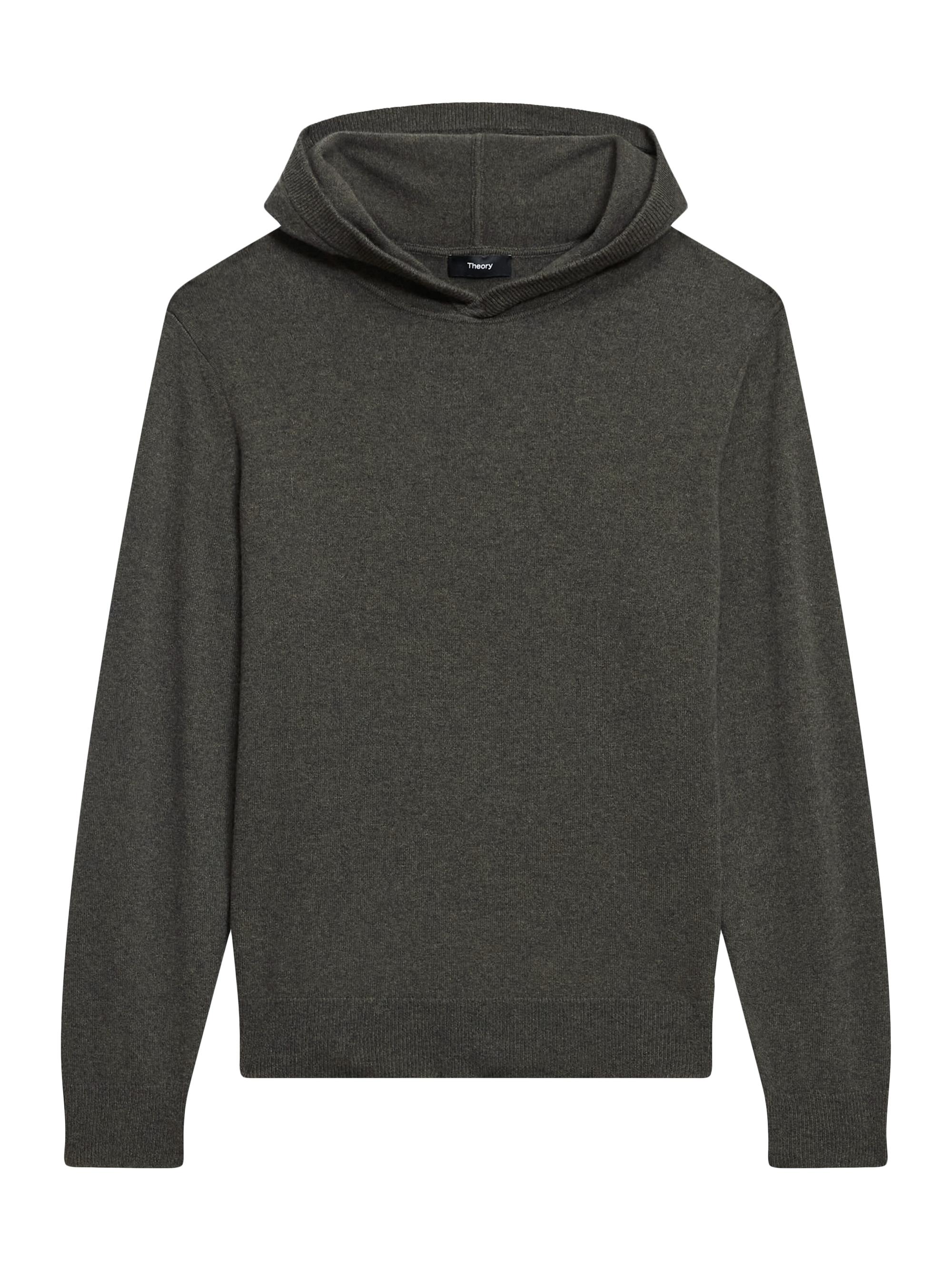 Theory Men's Hilles Cashmere Hoodie - Hunter Green Melange