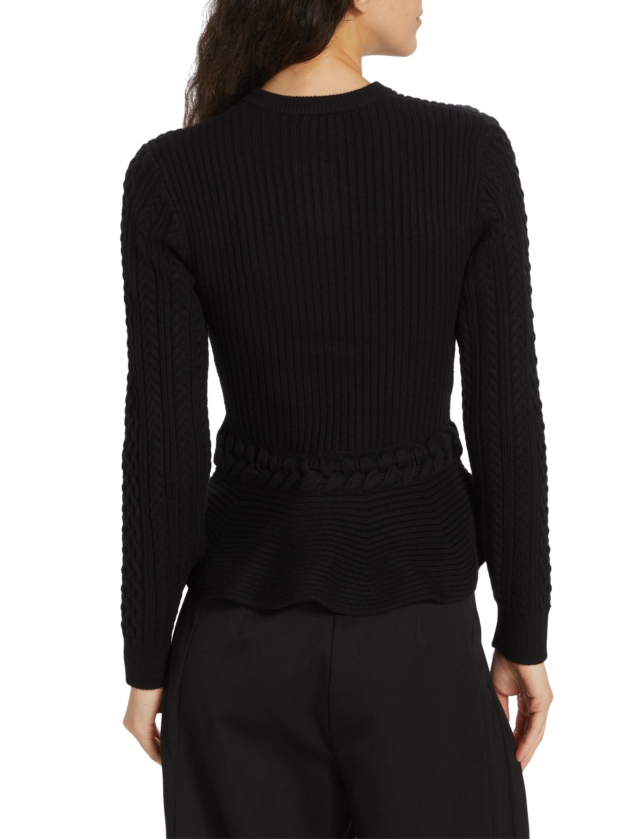 SIMKHAI Andi Knit Peplum Jacket | Saks Fifth Avenue