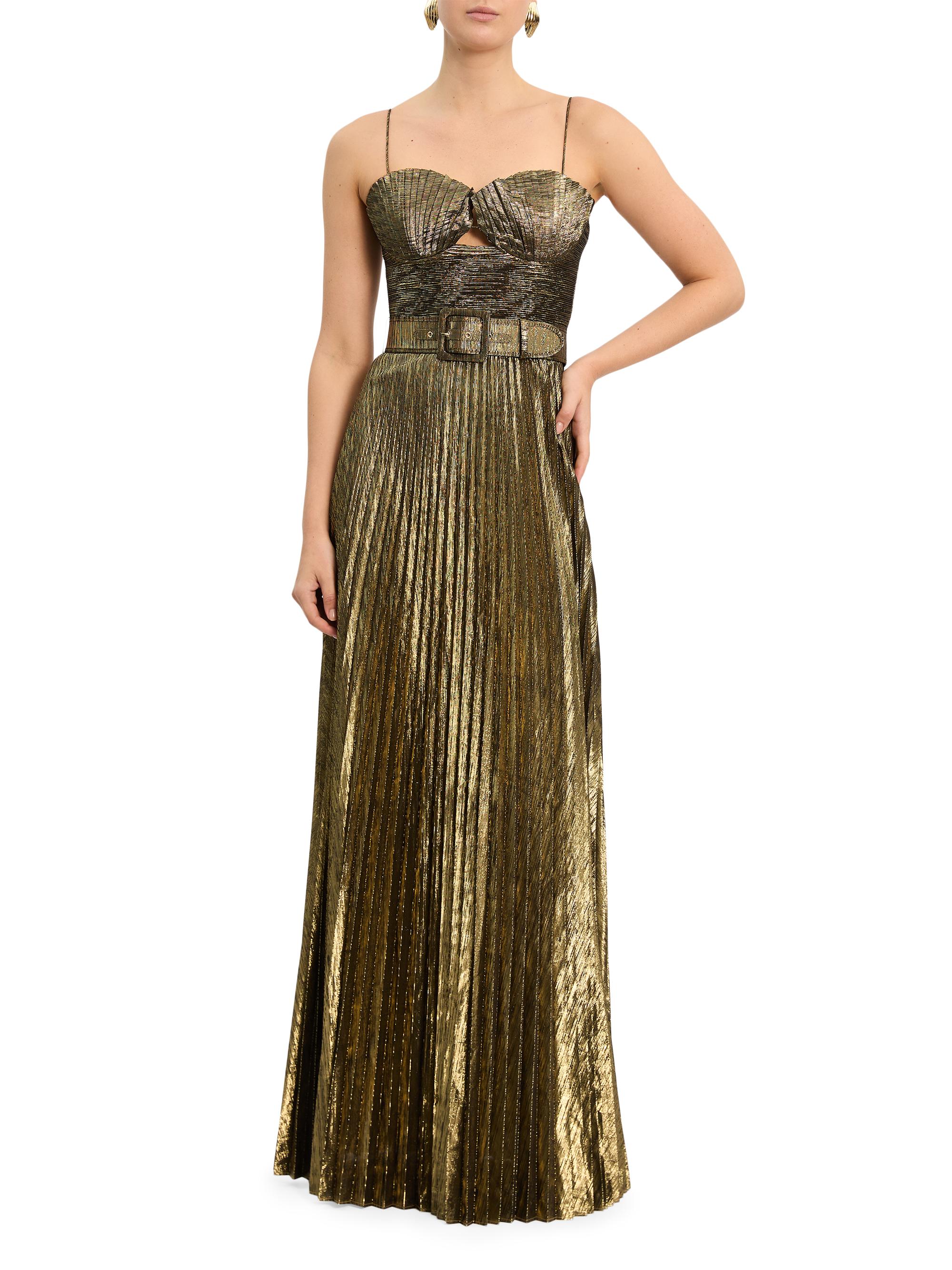 slim fit dress slacks 1950's Incredible Lamé Party Dress main image 0