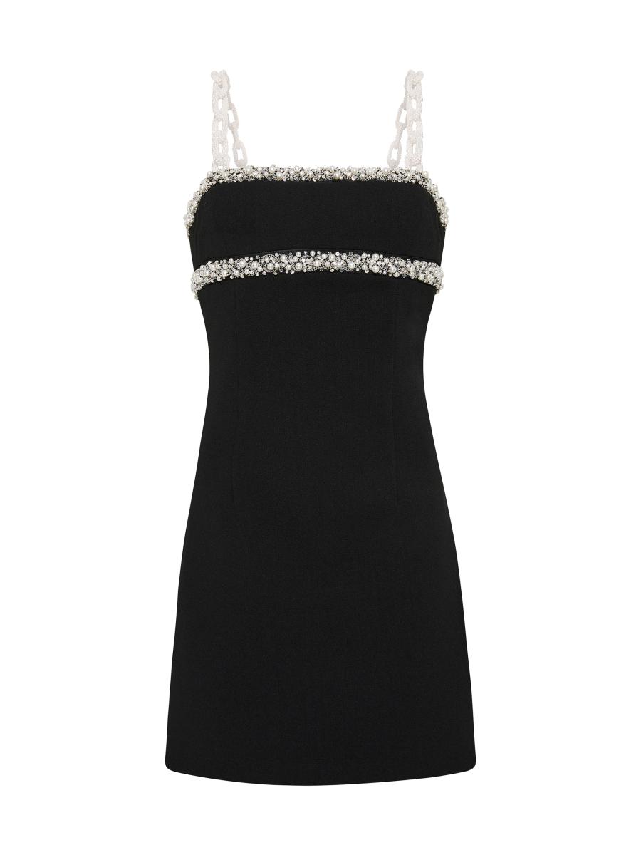 Rebecca Vallance Eva Faux-Pearl Chainlink Minidress | Saks