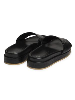 Giuseppe Zanotti padded-leather sliders - Green