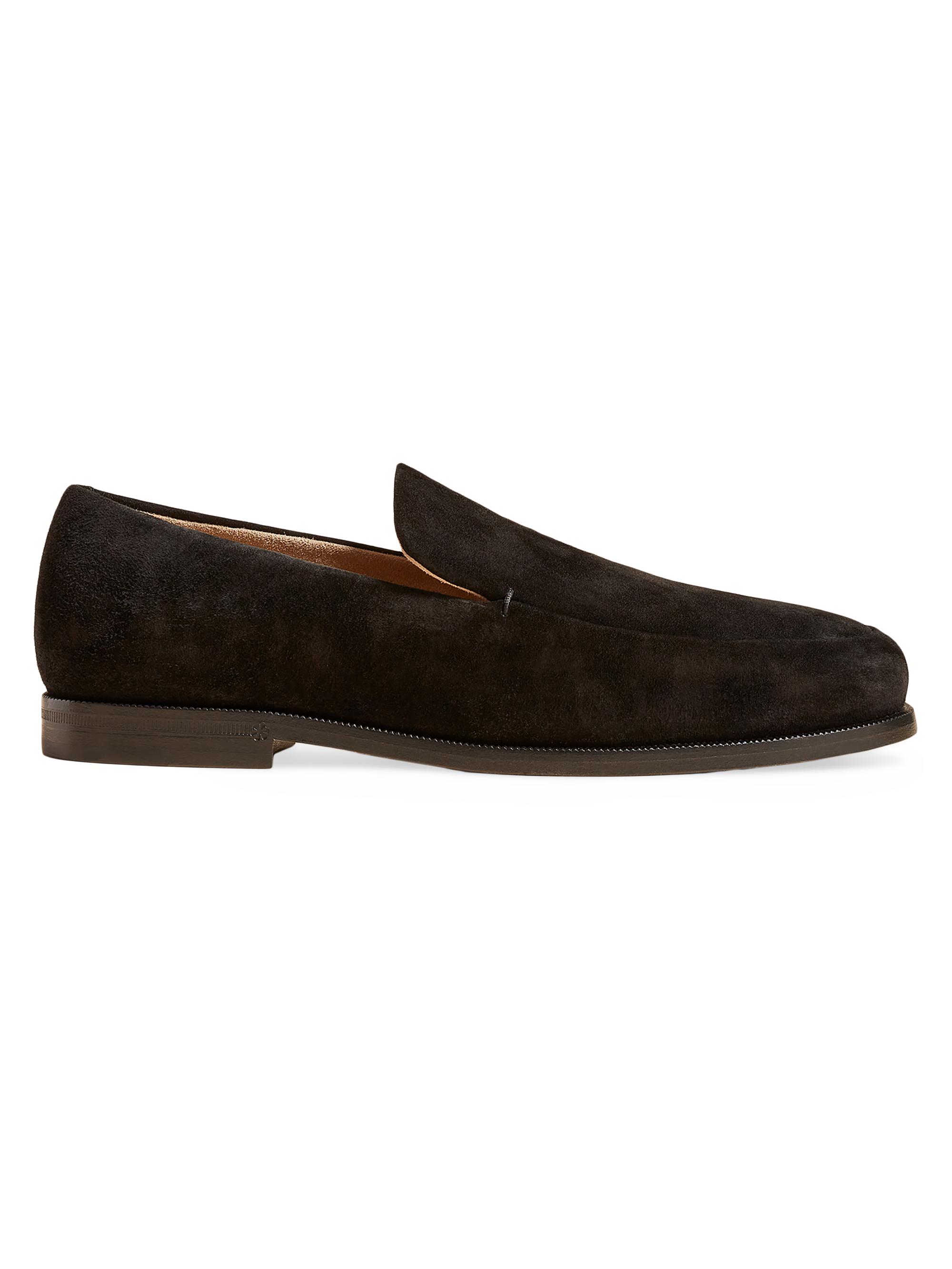 Khaite Women's Alessio Suede Loafers - Black