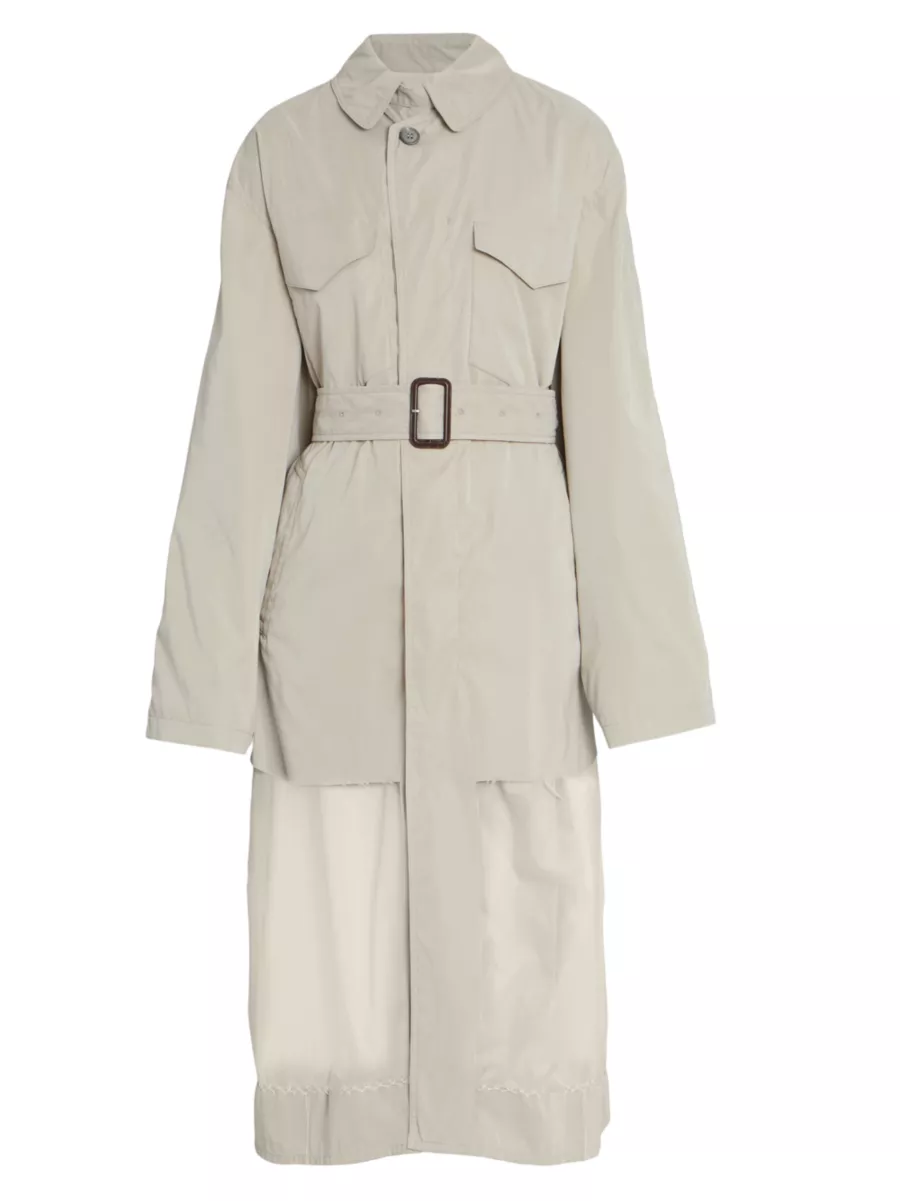 Shop Maison Margiela Belted Layered Trench Coat | Saks Fifth Shop Maison Margiela Belted Layered Trench Coat | Saks Fifth