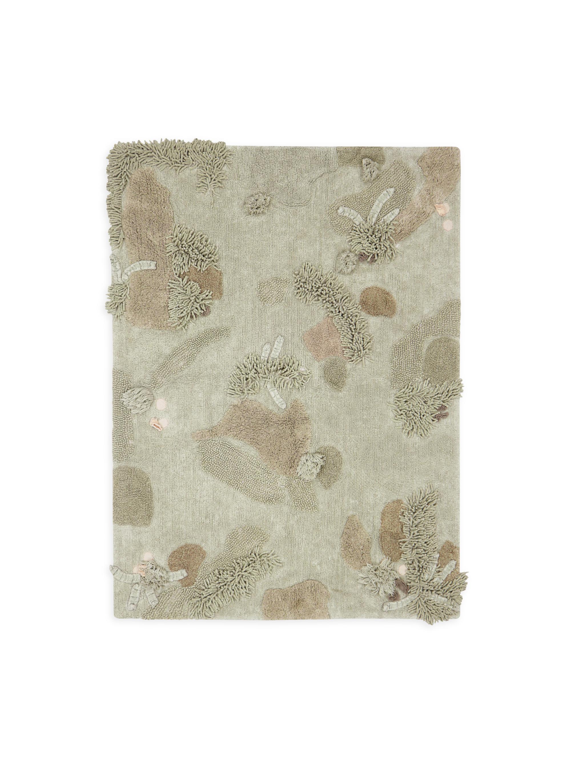 Lorena Canals Washable Play Rug Mushroom Forest - Olive Honey Chestnut Rose
