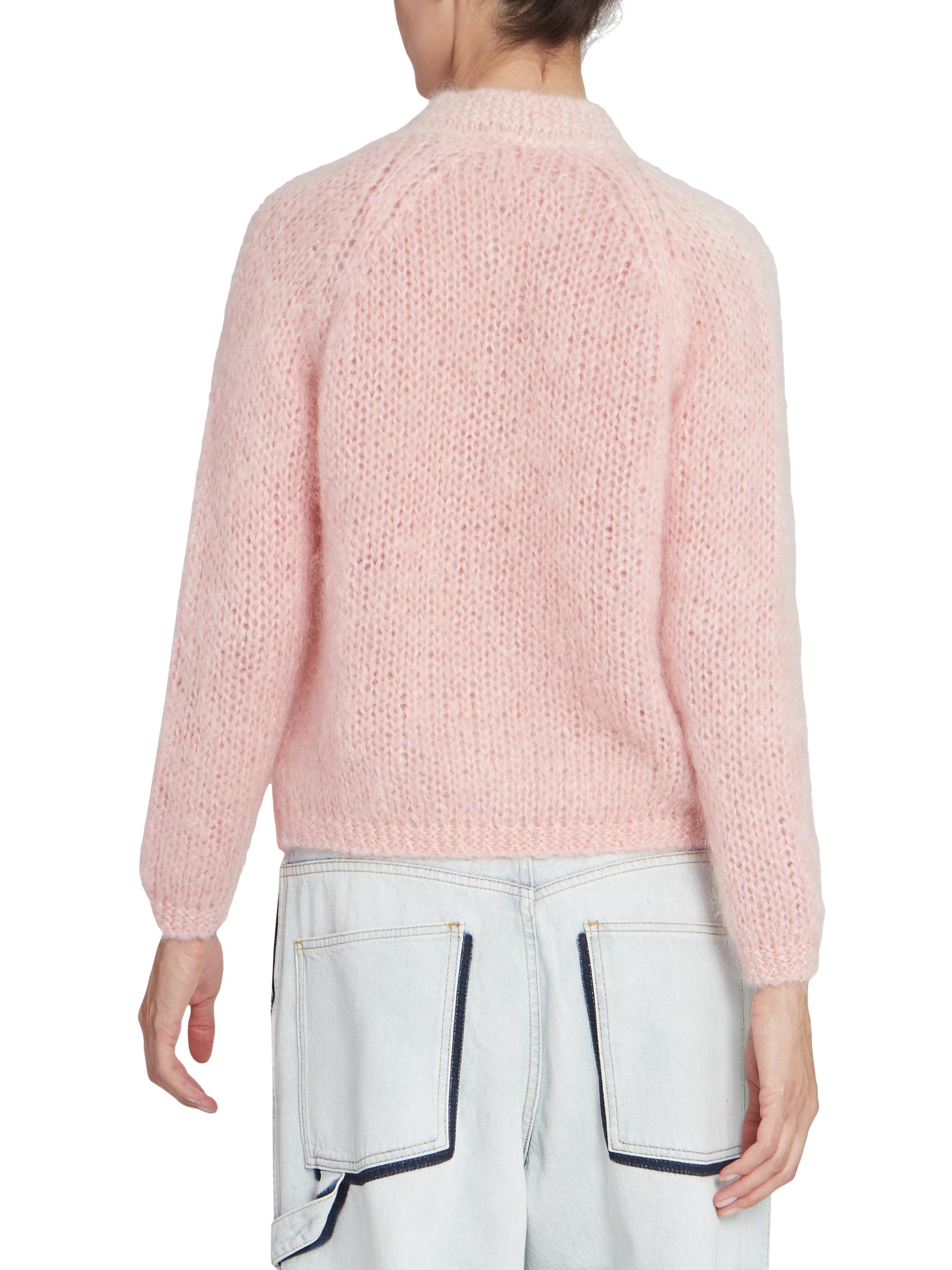 Maison Margiela Cable-Knit Mohair Wool-Blend Cardigan | Saks Fifth