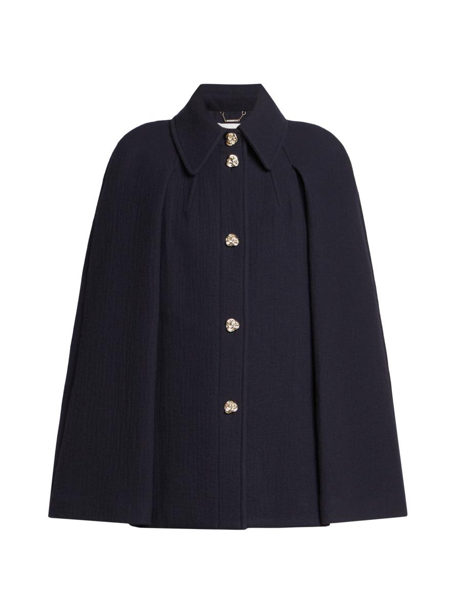 Chloé Wool Short Cape Coat | Saks Fifth Avenue