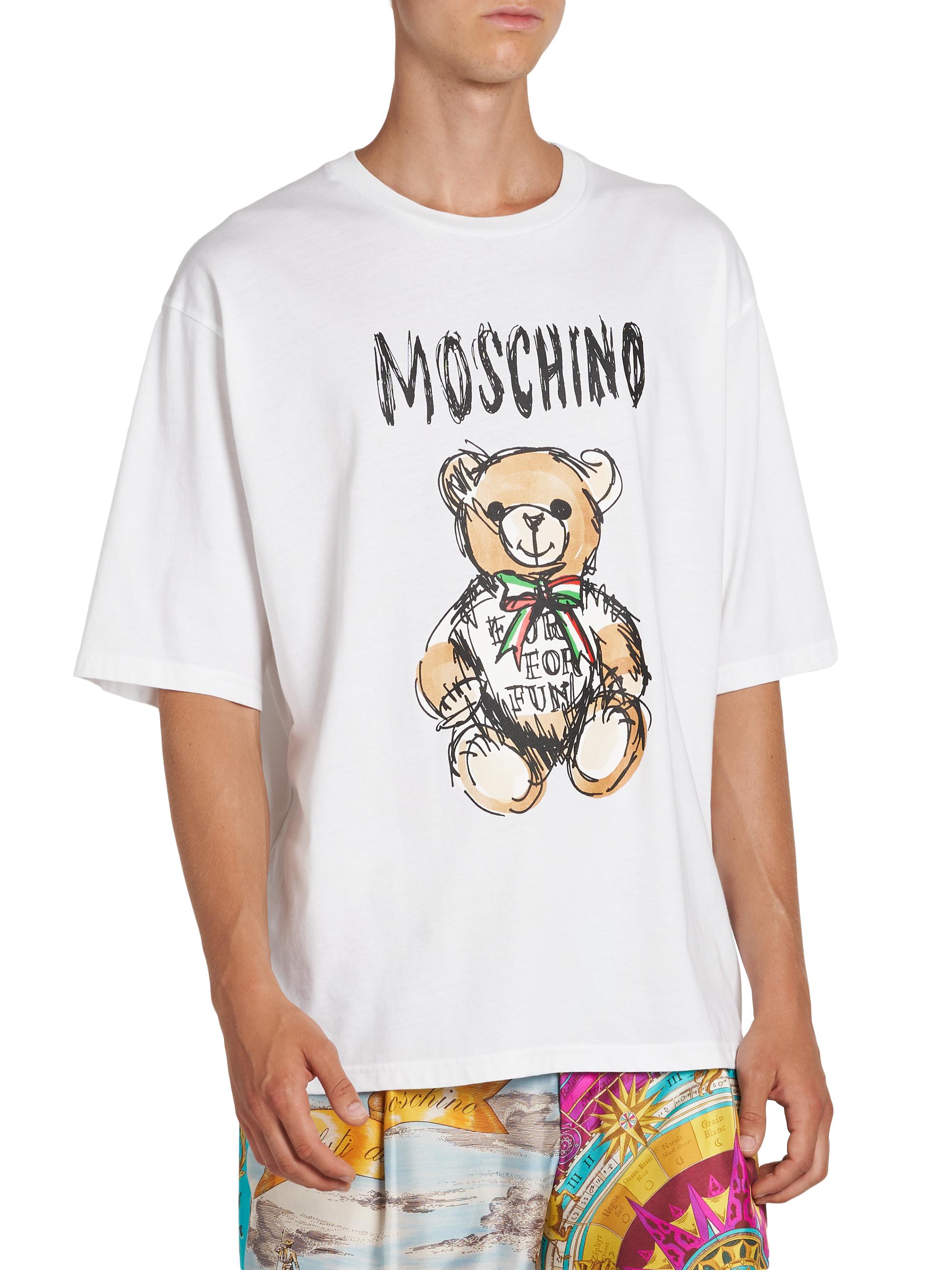Moschino Teddy Bear Logo T-Shirt | Saks Fifth Avenue