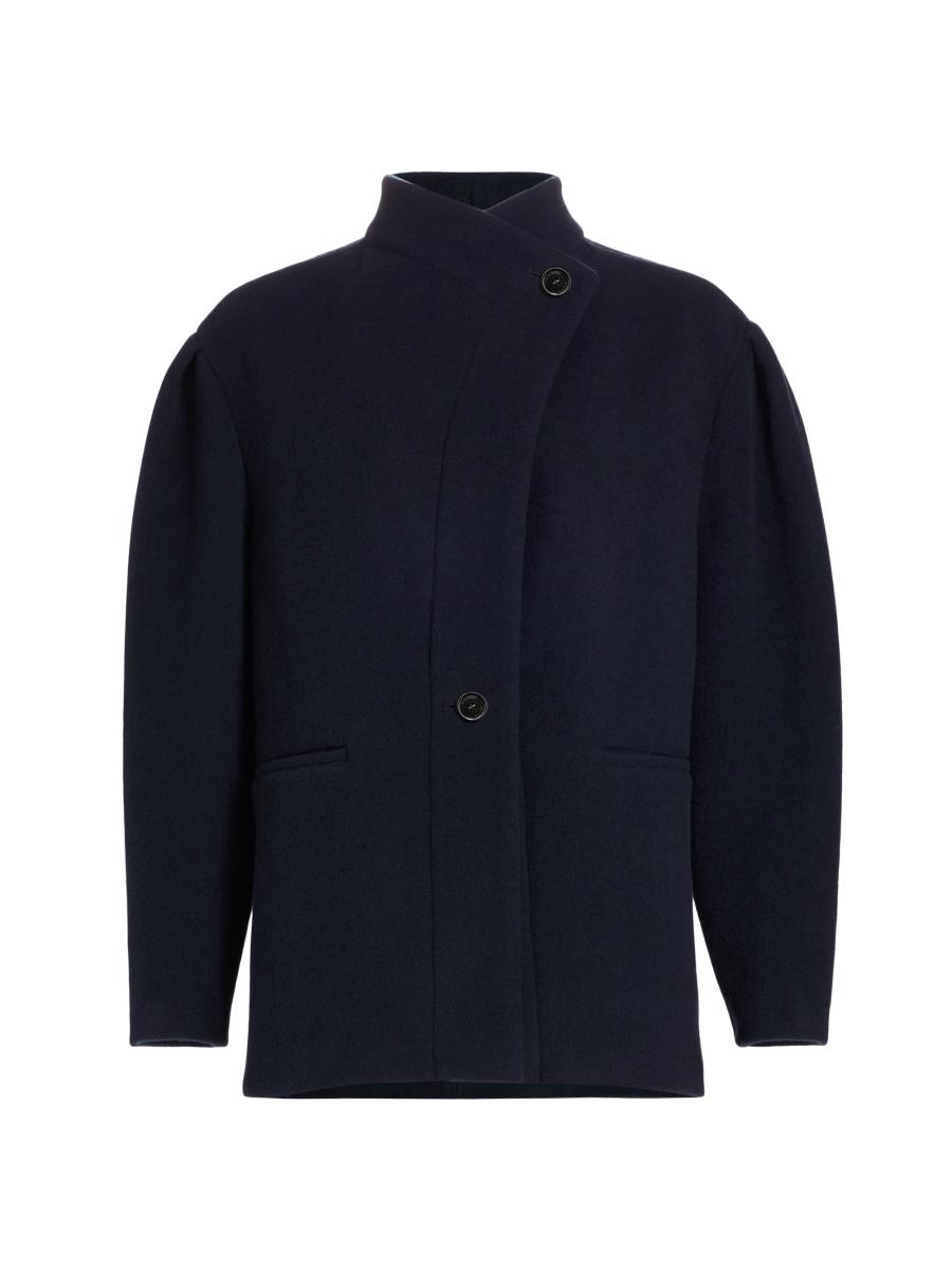 ☆ISABEL MARANT☆Sale!! ブラックシアリングコート・Abazoe♪ Isabel Marant Jabadi Wool-Blend Jacket | Saks Fifth Avenue