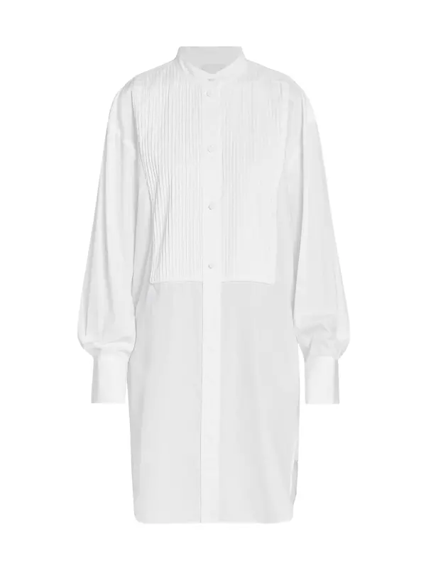 Shop Isabel Marant Rineta Pleated Cotton Shirtdress | Saks Fifth 