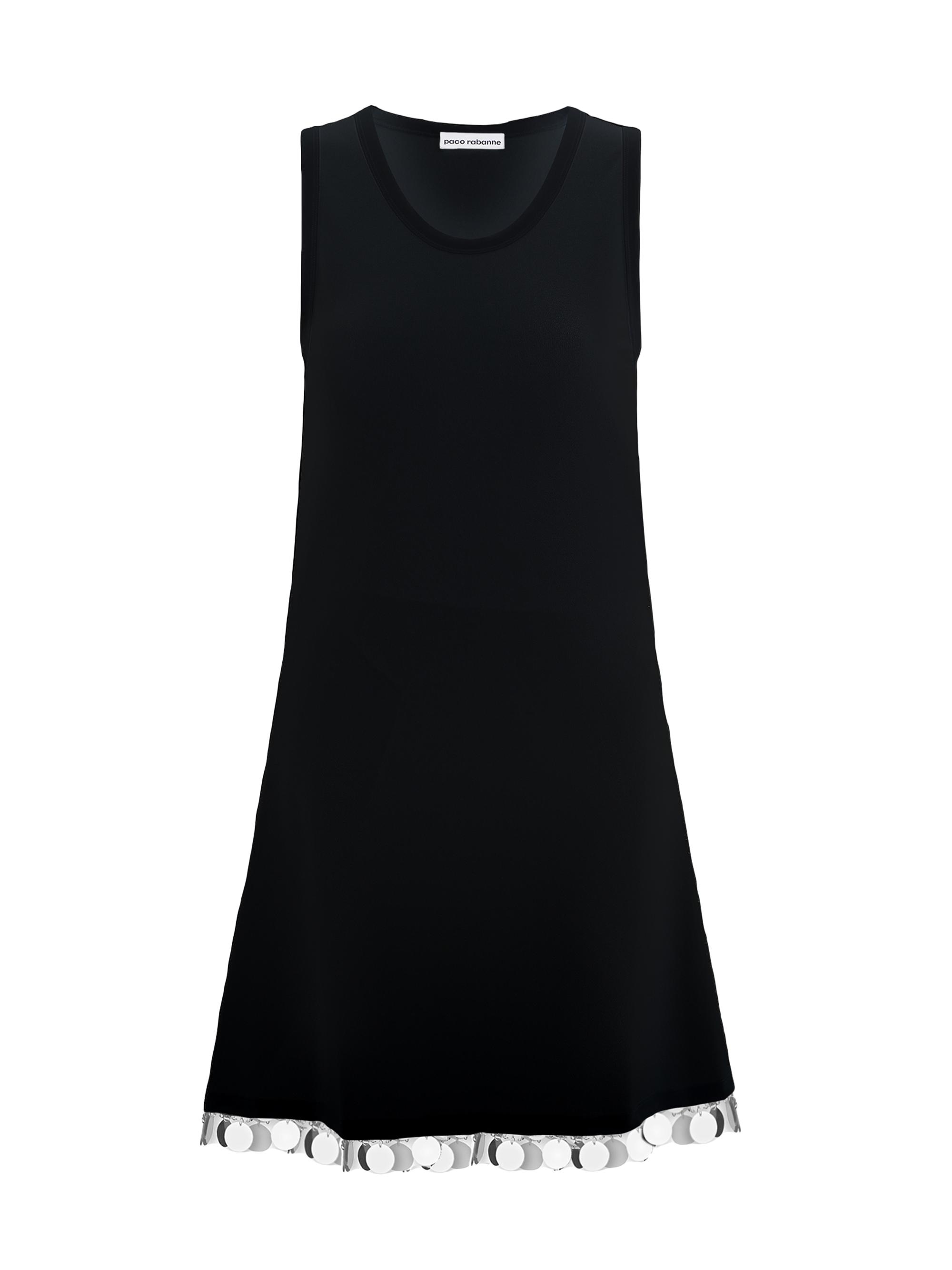 Rabanne Women's Embellished-Hem Sleeveless Dress - Black