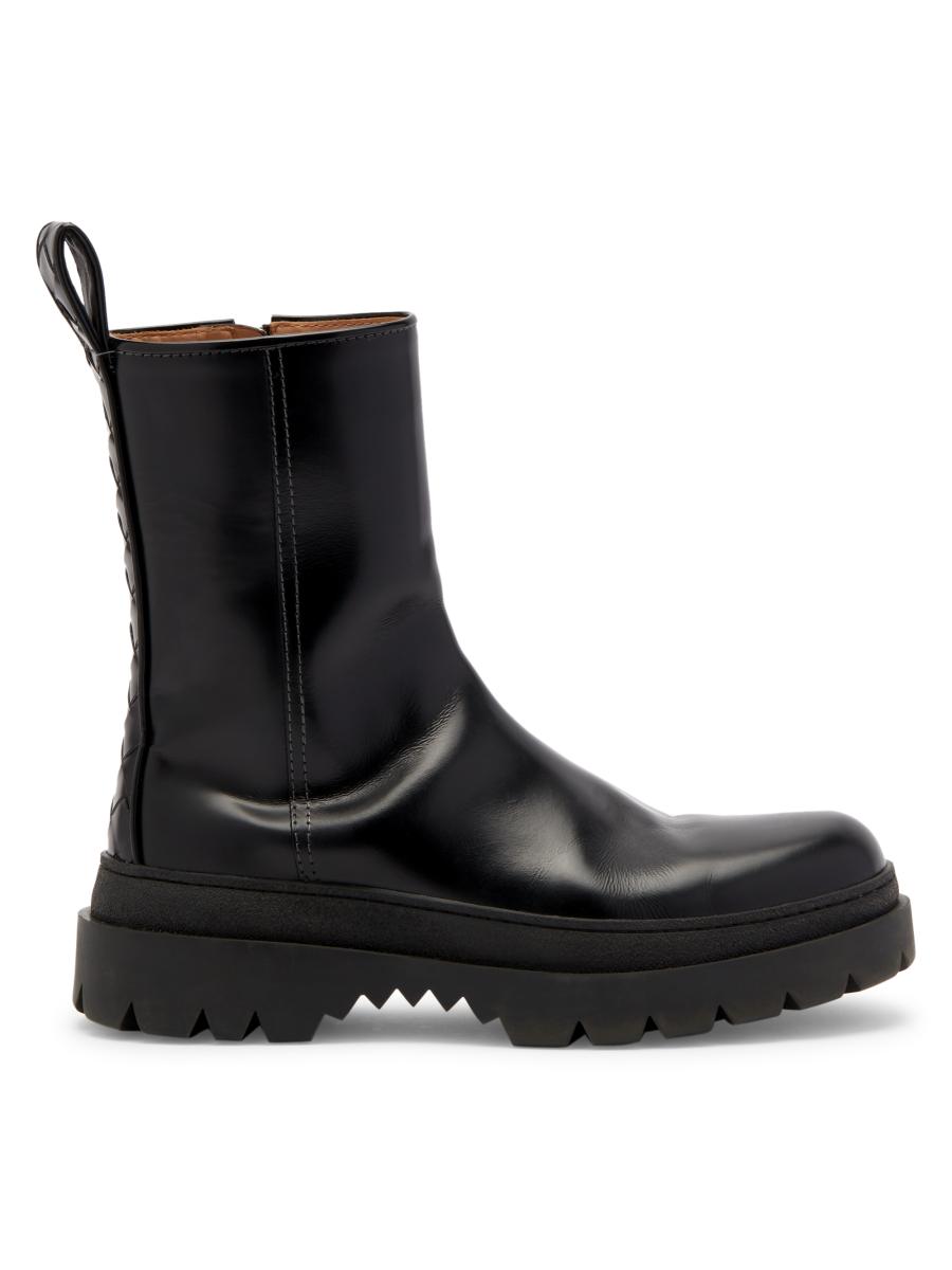Bottega Veneta Intrecciato-Detail Leather Ankle Boots | Saks