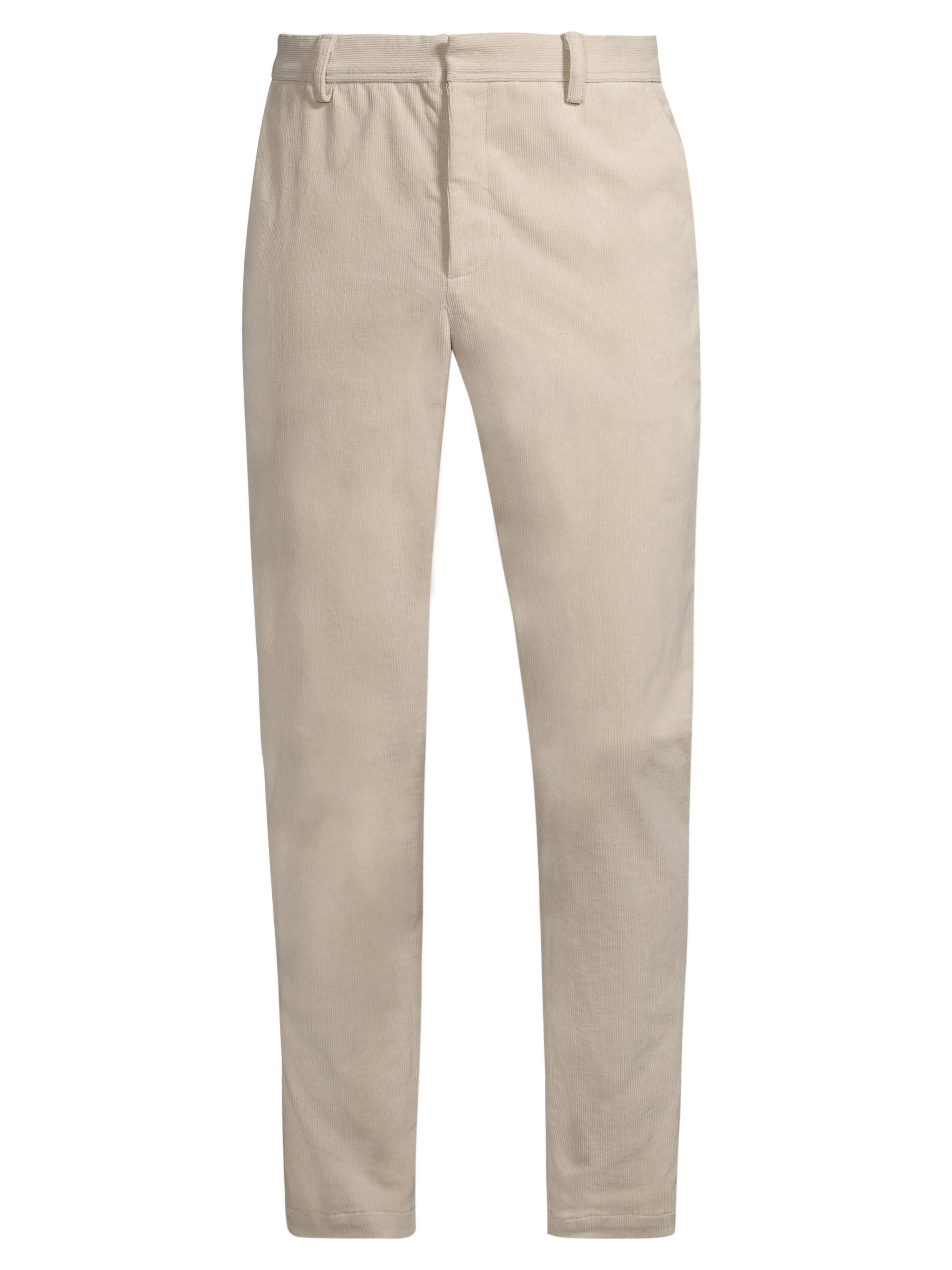 ATM Anthony Thomas Melillo Men's Wale Corduroy Slim-Fit Pants - Stone