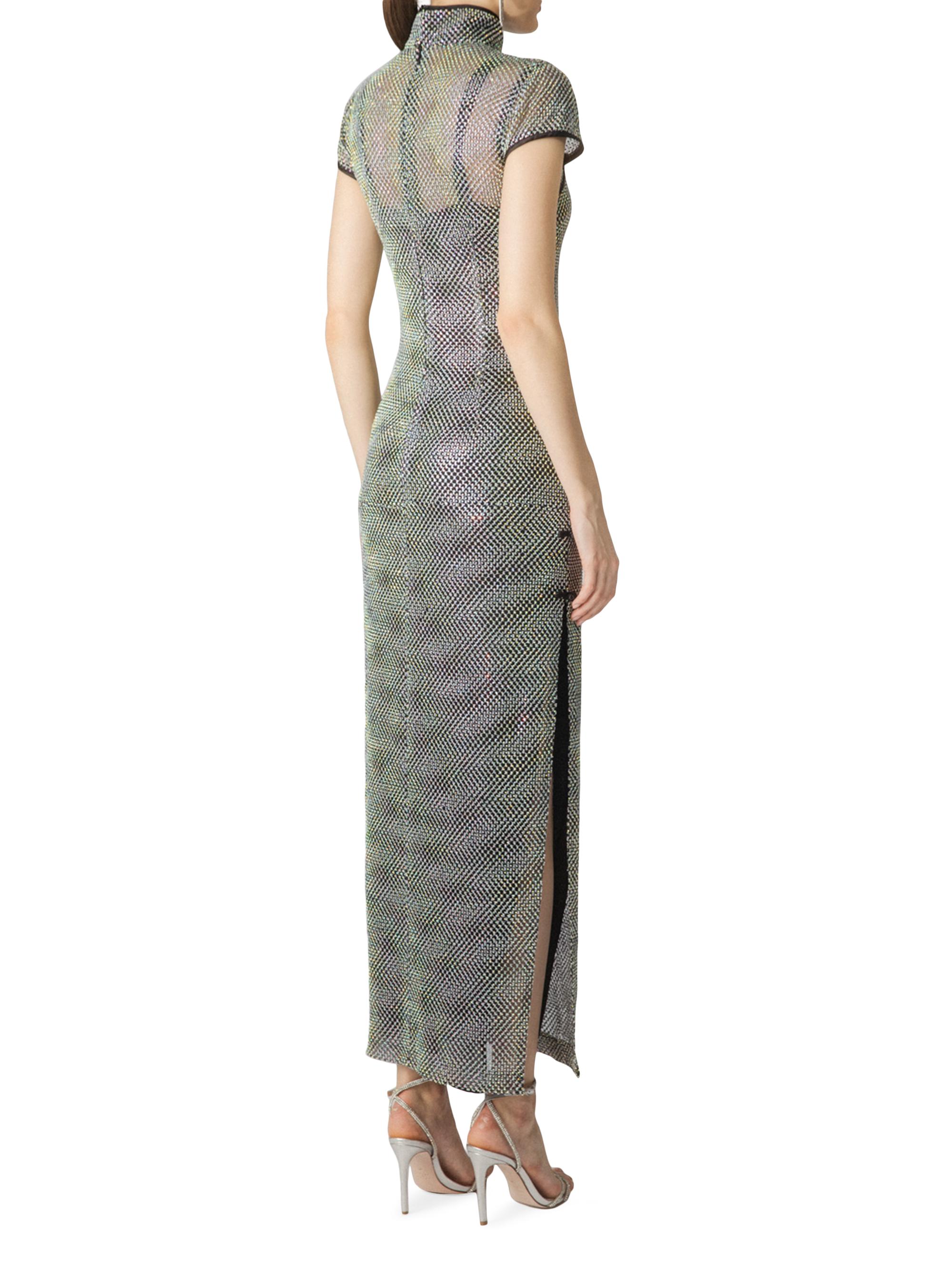 Sau Lee Crystal Chainmail Maxi Dress | Saks Fifth Avenue