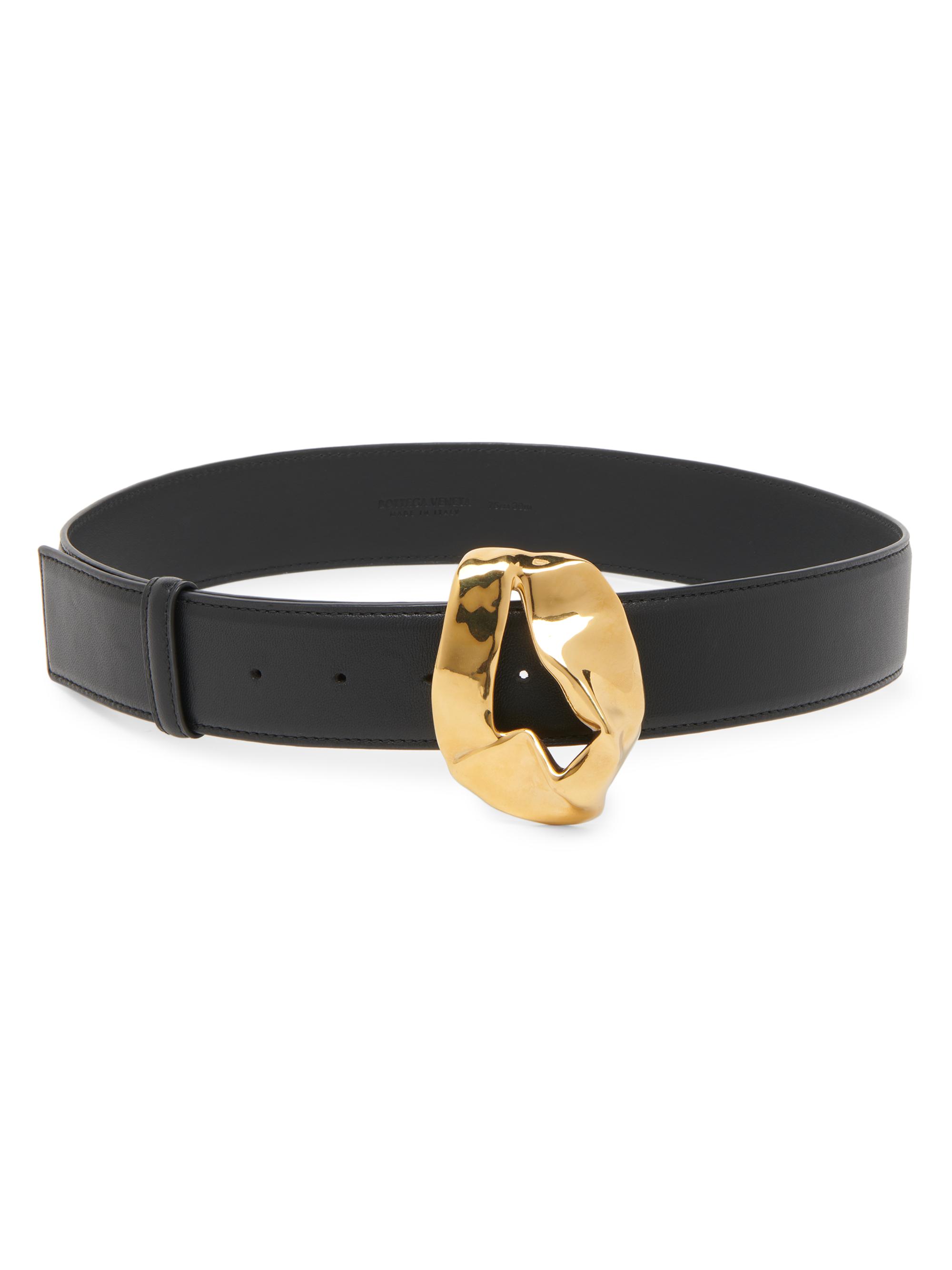 Bottega Veneta Intreccio Loop Leather Belt | Saks Fifth Avenue
