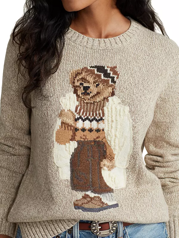 Shop Polo Ralph Lauren Cozy Bear Cotton Sweater | Saks Fifth Shop Polo Ralph Lauren Cozy Bear Cotton Sweater | Saks Fifth