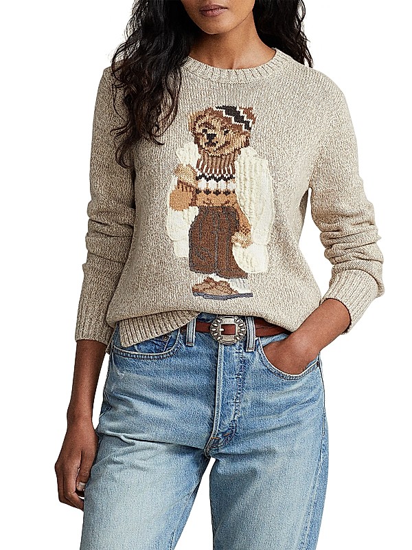 Shop Polo Ralph Lauren Cozy Bear Cotton Sweater | Saks Fifth Shop Polo Ralph Lauren Cozy Bear Cotton Sweater | Saks Fifth