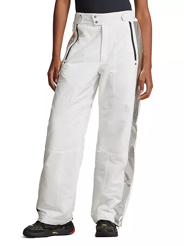 Shop Polo Ralph Lauren Scrubs Metallic High-Rise Ski Pants Shop Polo Ralph Lauren Scrubs Metallic High-Rise Ski Pants
