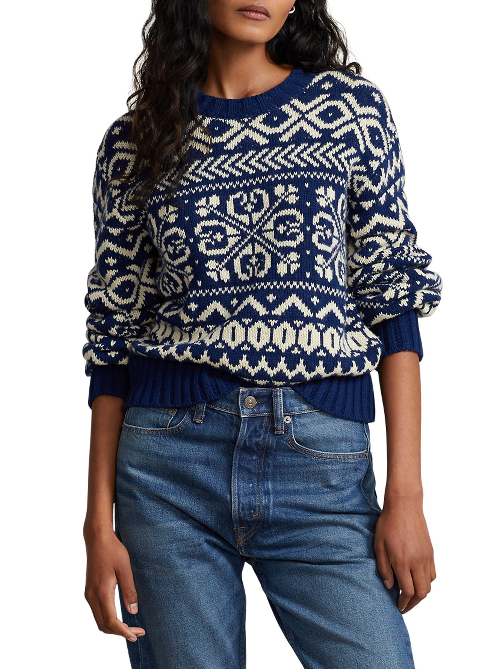 Polo Ralph Lauren Snowflake Wool-Blend Sweater | Saks Fifth Avenue