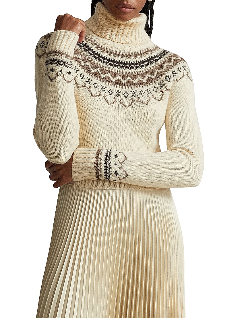 polo sweater dress Theodorah 100% Polyester Care Instructions Polo Ralph Lauren Fair-Isle Sweater