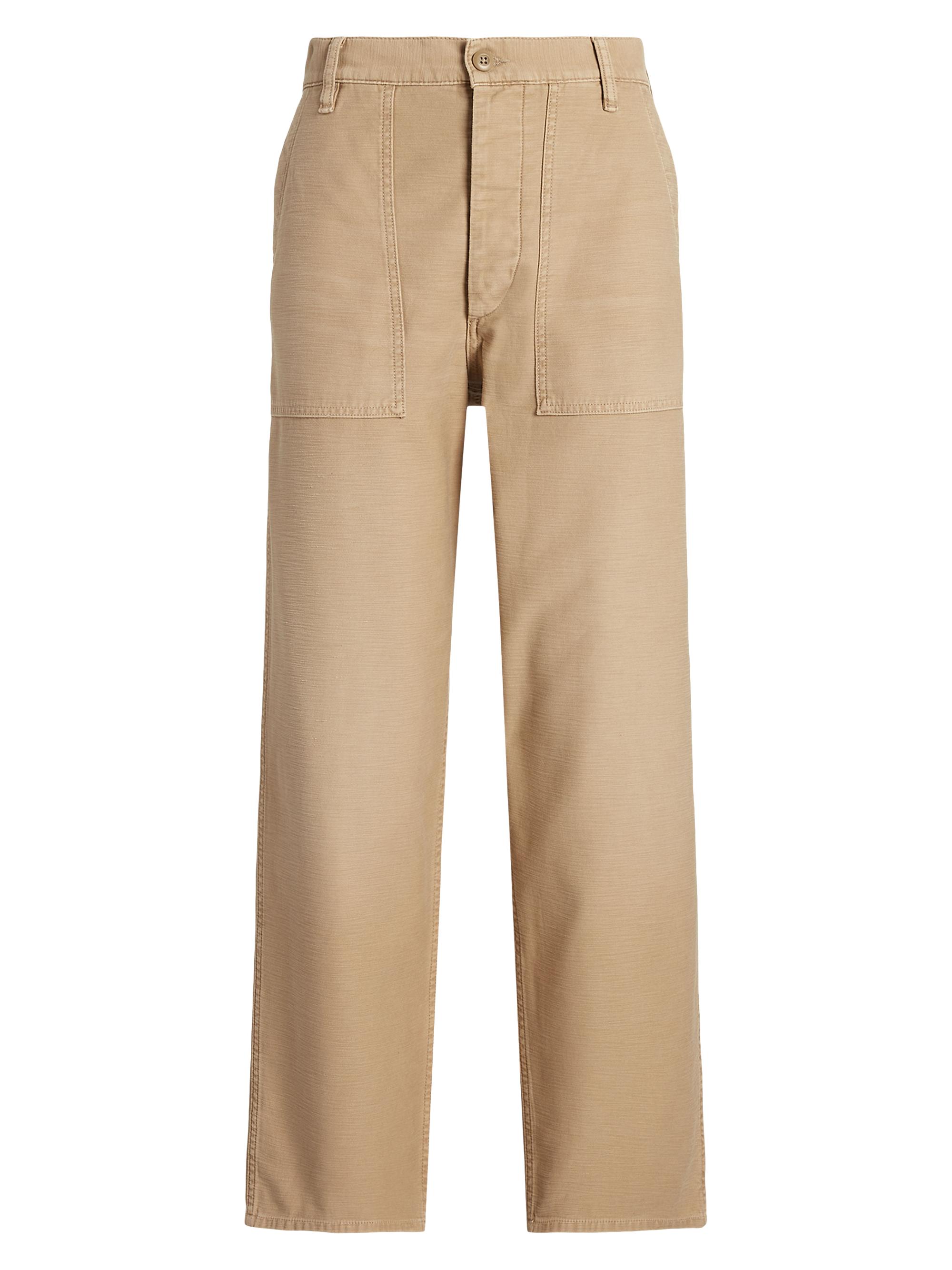 Polo Ralph Lauren Women's Cotton Straight-Leg Utility Pants - Khaki