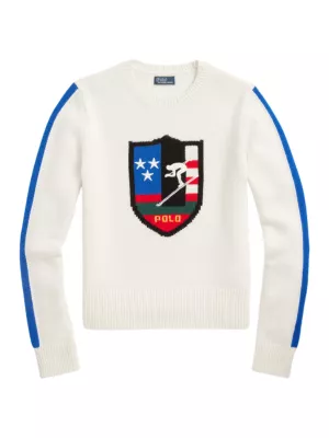 Michael Kors Kids intarsia knit-logo polo dress - White