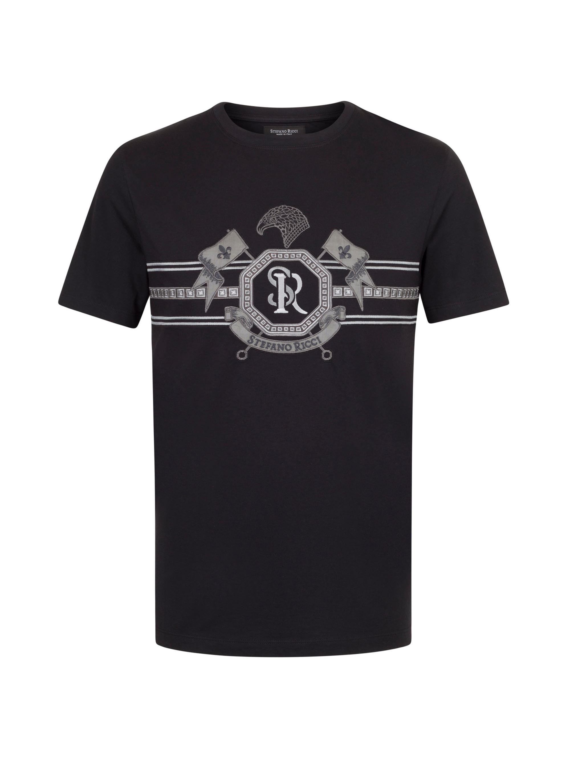 Stefano Ricci Men's Crewneck T-Shirt - Black