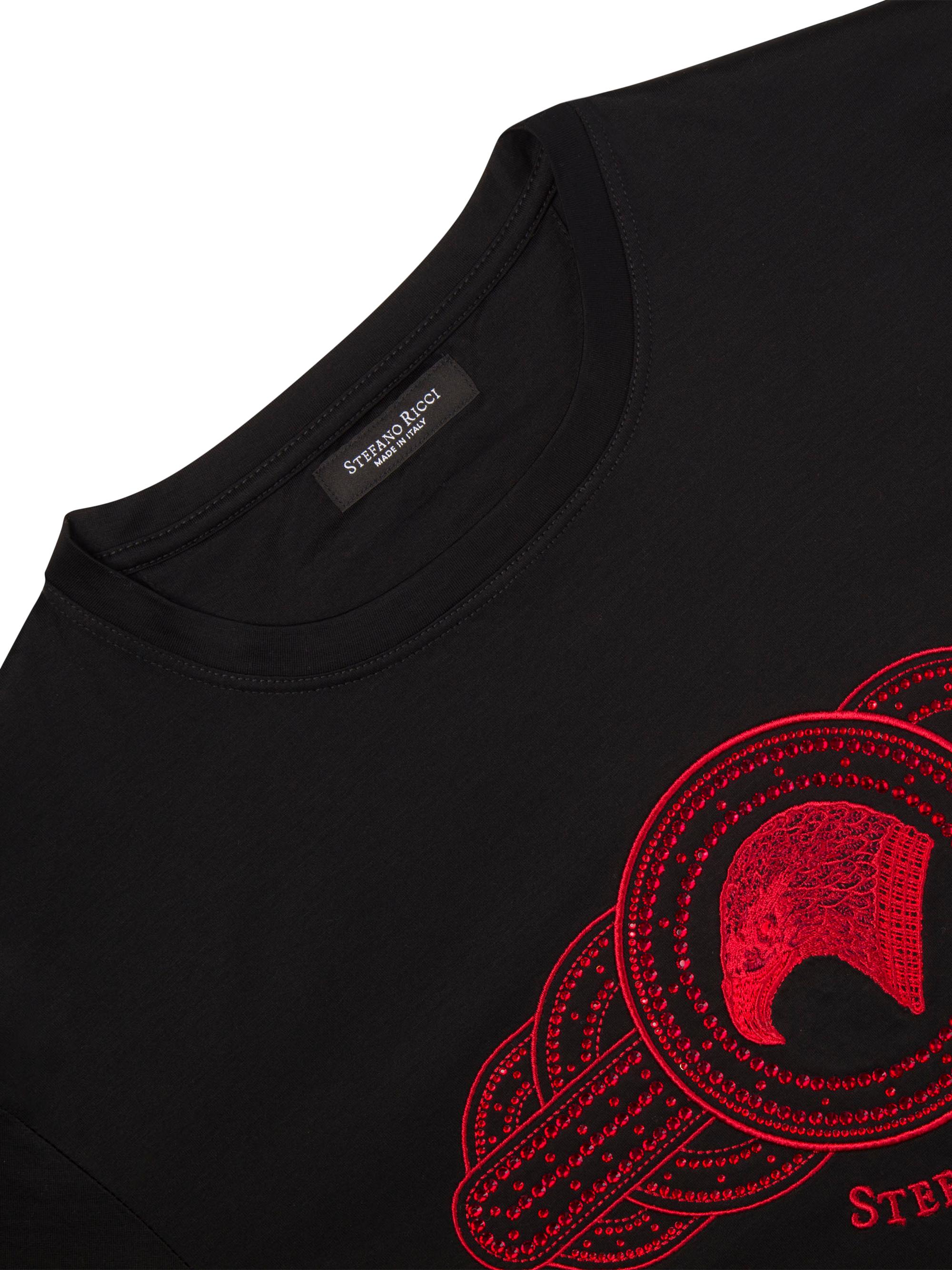 T-shirt Stefano Ricci Logo Eagle - Taille L (US 52) - Coton Blanc - Neuf Avec étiquettes