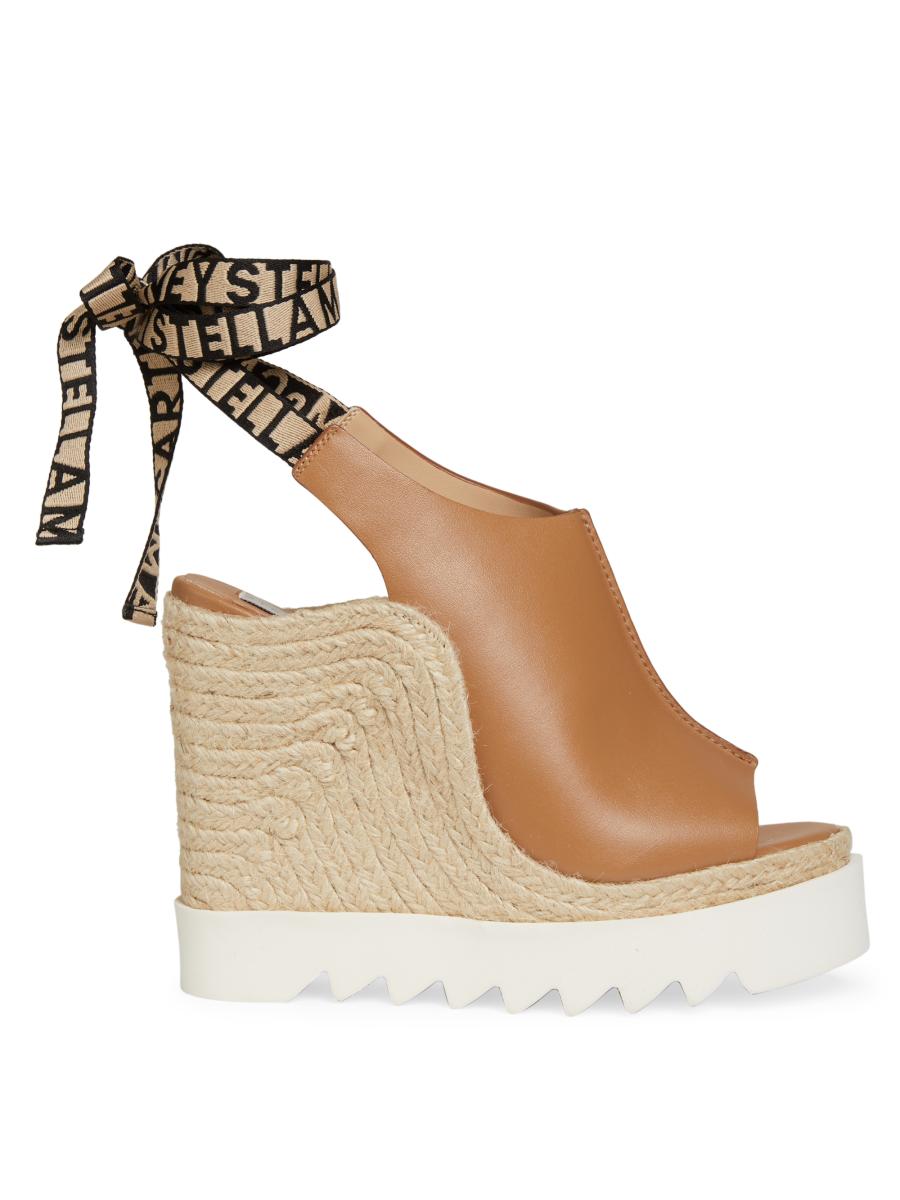 Stella McCartney Gaia Peep-Toe Wedge Espadrilles | Saks