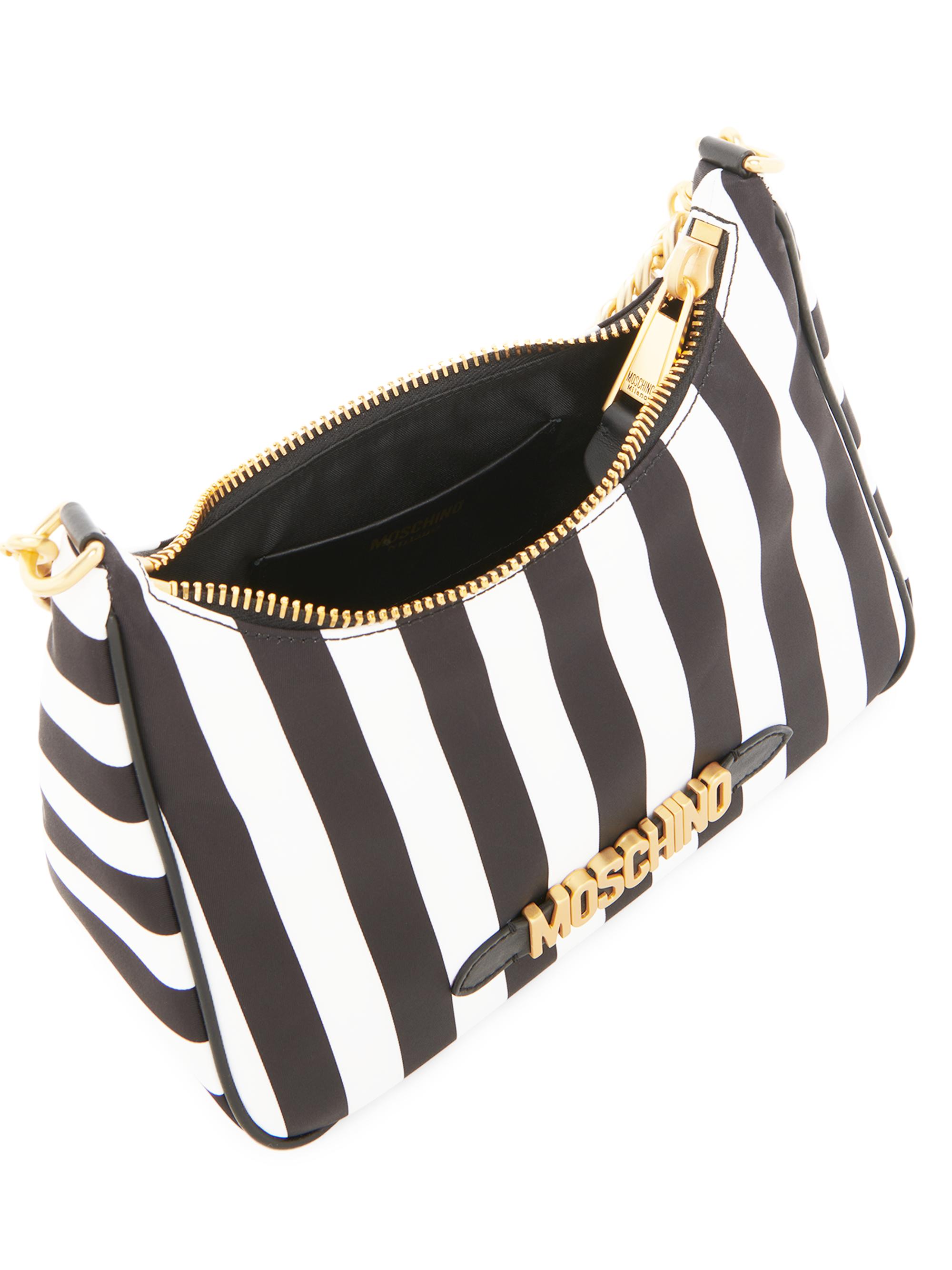 Moschino Striped Nylon Shoulder Bag | Saks Fifth Avenue