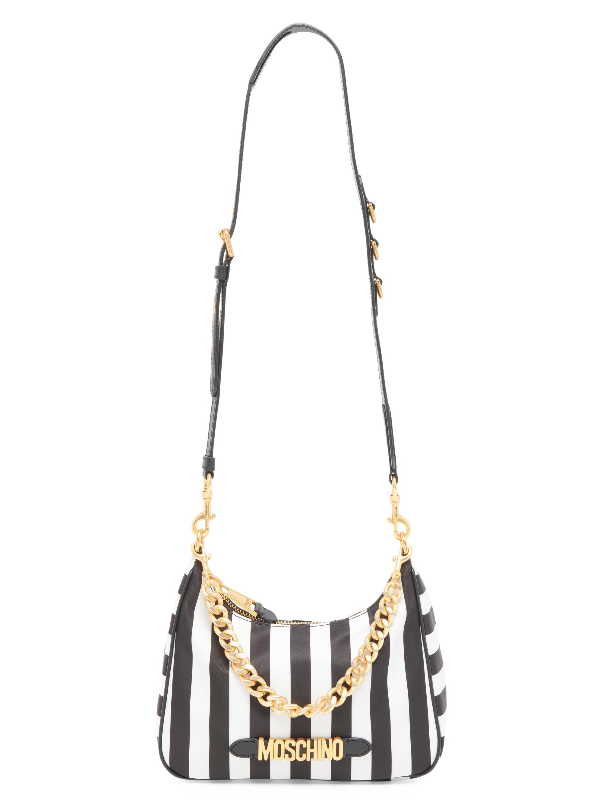 Moschino Striped Nylon Shoulder Bag | Saks Fifth Avenue