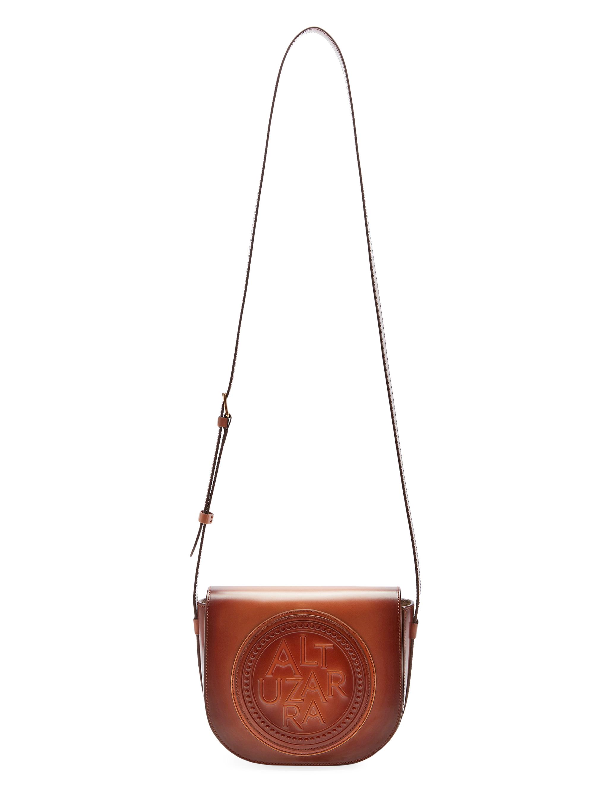 Altuzarra Medallion Embossed Leather Saddle Bag | Saks Fifth Avenue