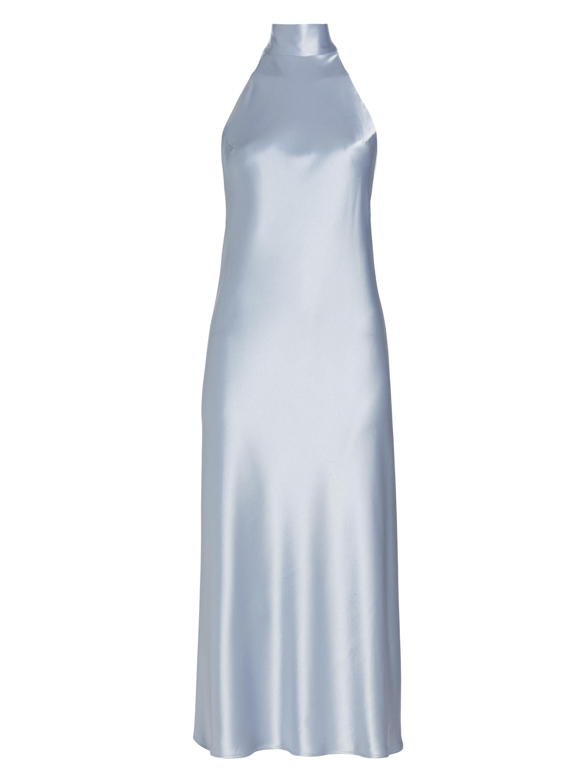 Galvan London Women's Bridal Sienna Satin Midi-Dress - Ice Blue