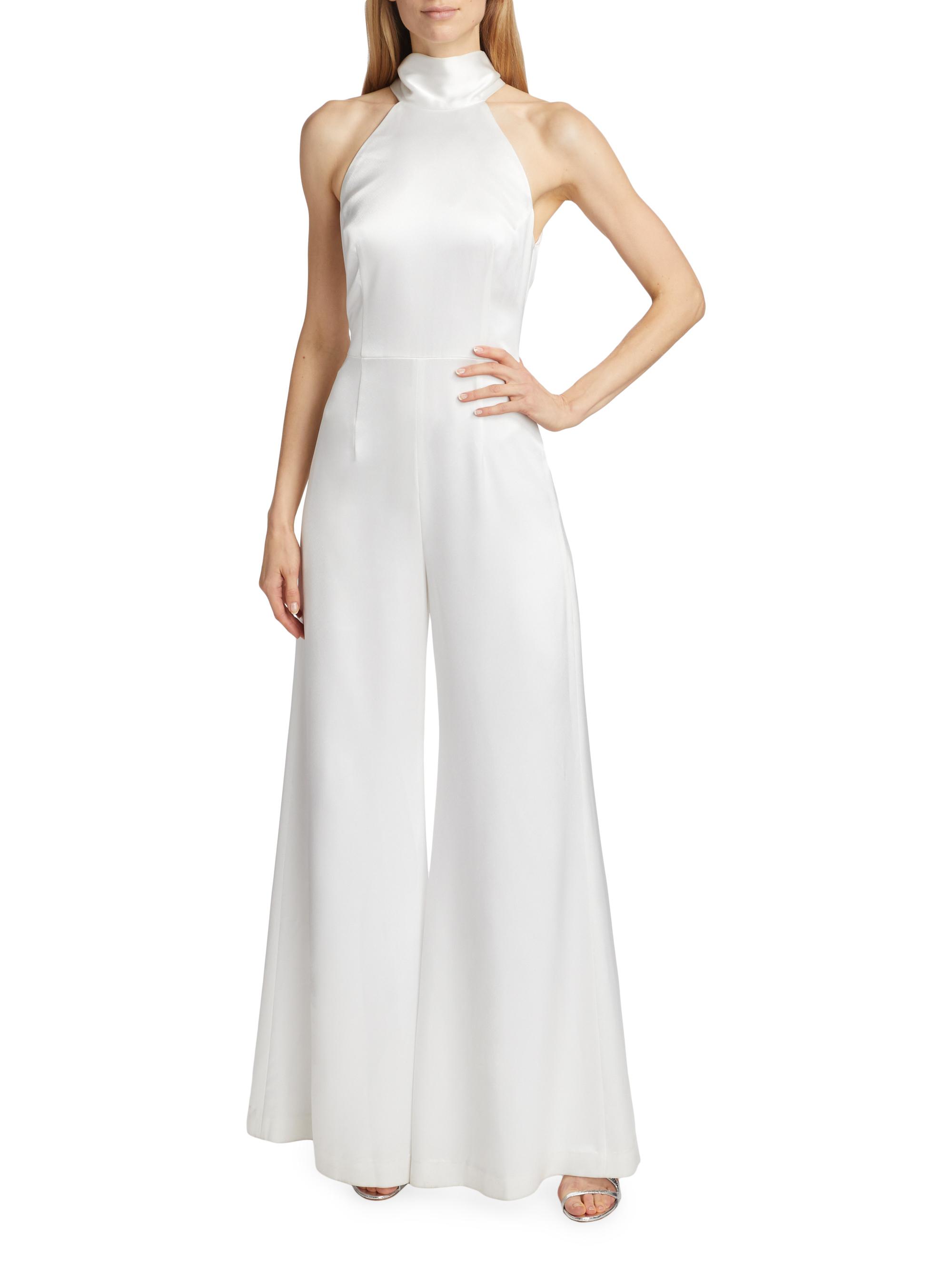 Galvan London Sienna Satin Bridal Jumpsuit Saks Fifth Avenue