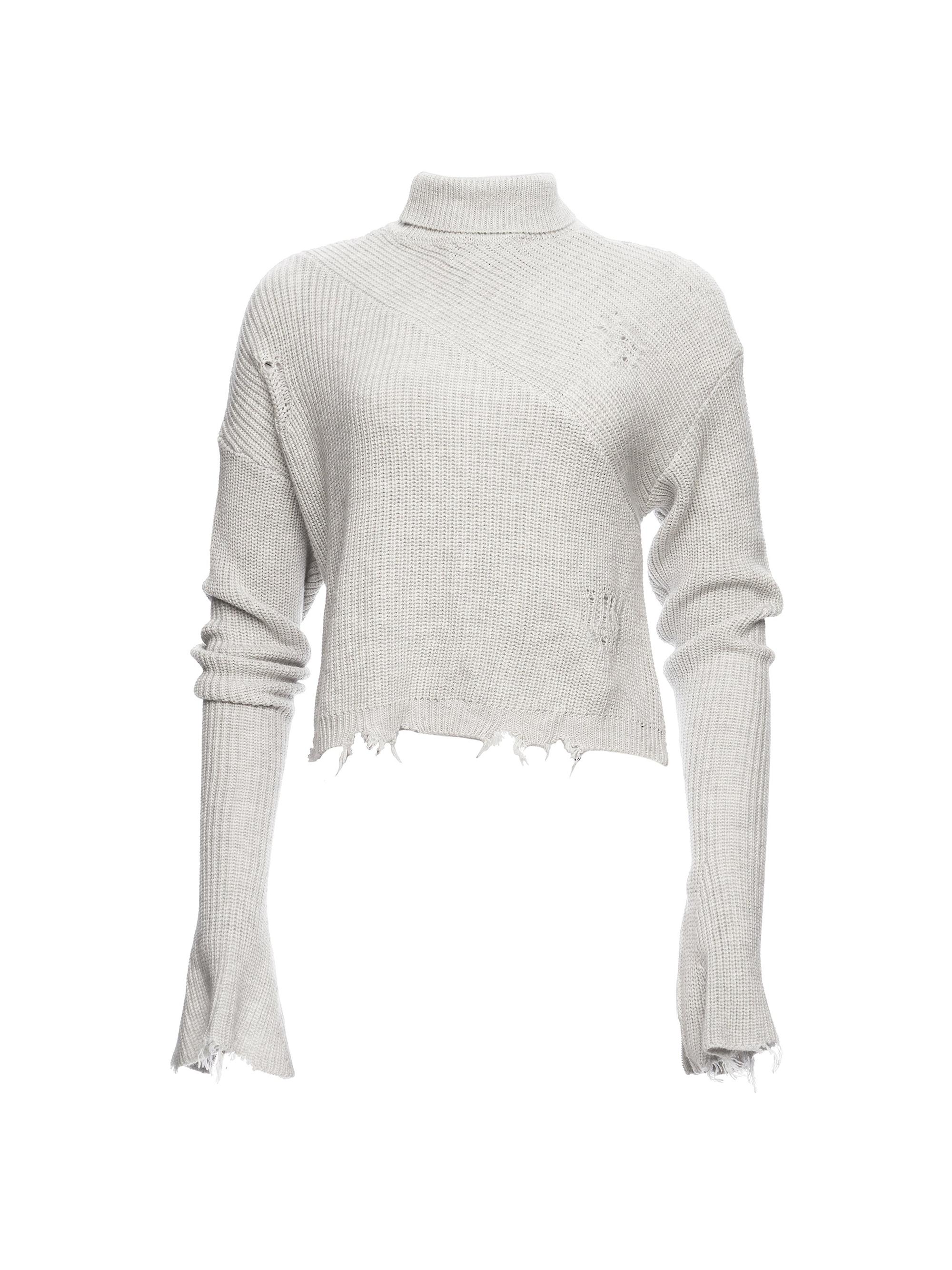 Ser.o.ya Women's Fae Turtle Neck Sweater - Grey