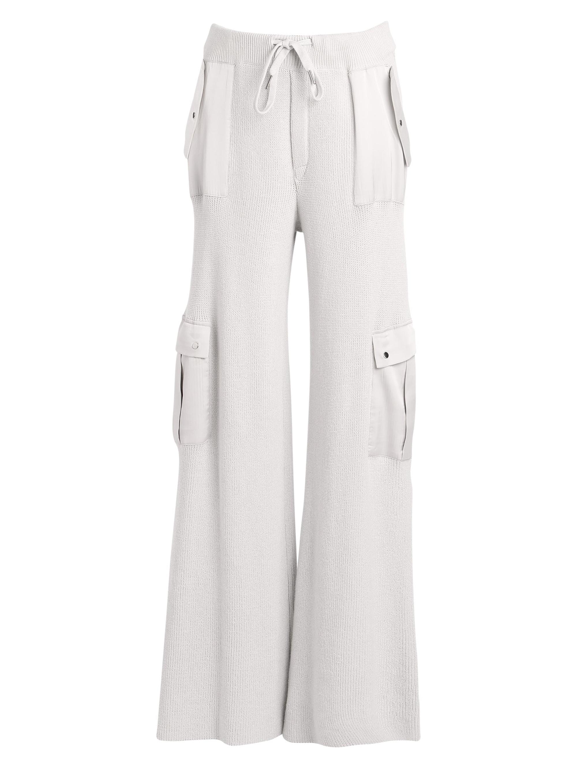 Ser.o.ya Women's Poe Knit Cargo Pants - Silver