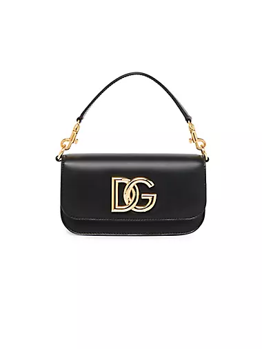 3.5 DG Leather Top-Handle Bag