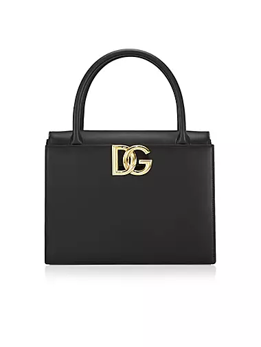 Medium 3.5 DG Leather Top-Handle Bag