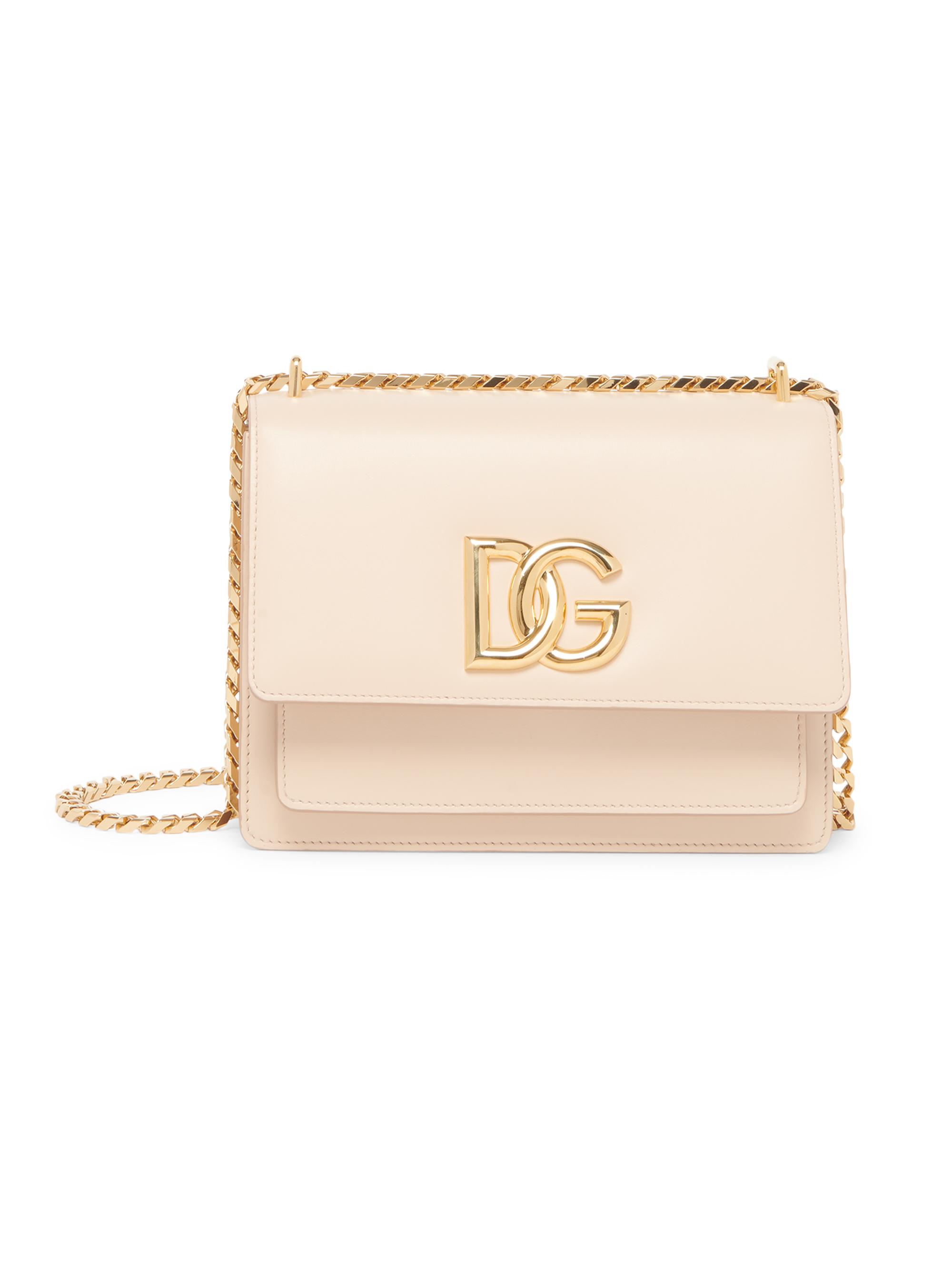 Dolce & Gabbana Women's 3.5 DG Leather Crossbody Bag - Butter