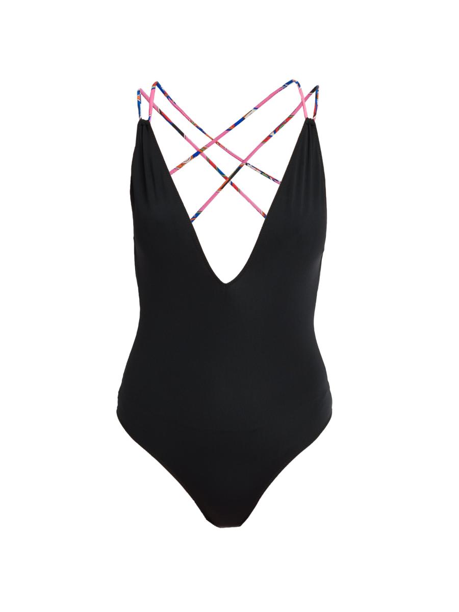 Pucci Crisscrossed One-Piece Swimsuit | Saks Fifth Avenue
