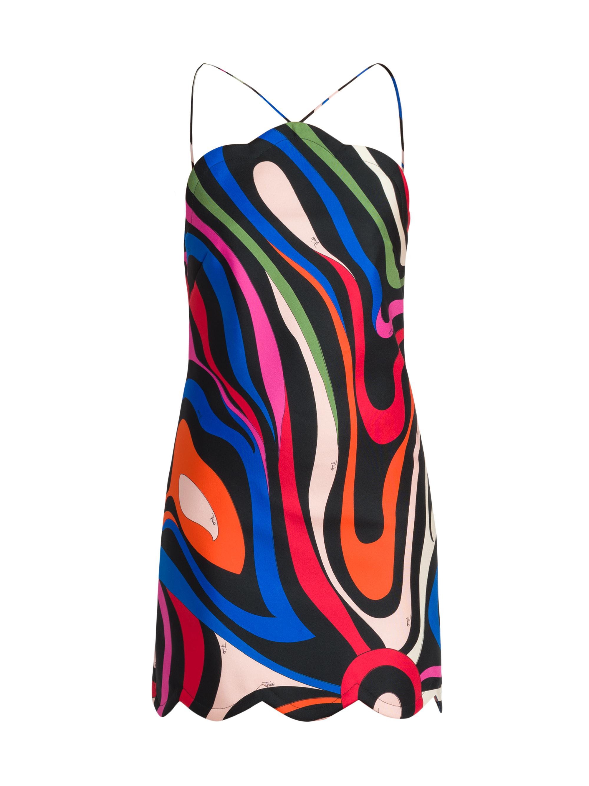 Pucci Printed Open-Back Silk Minidress | Saks Fifth Avenue