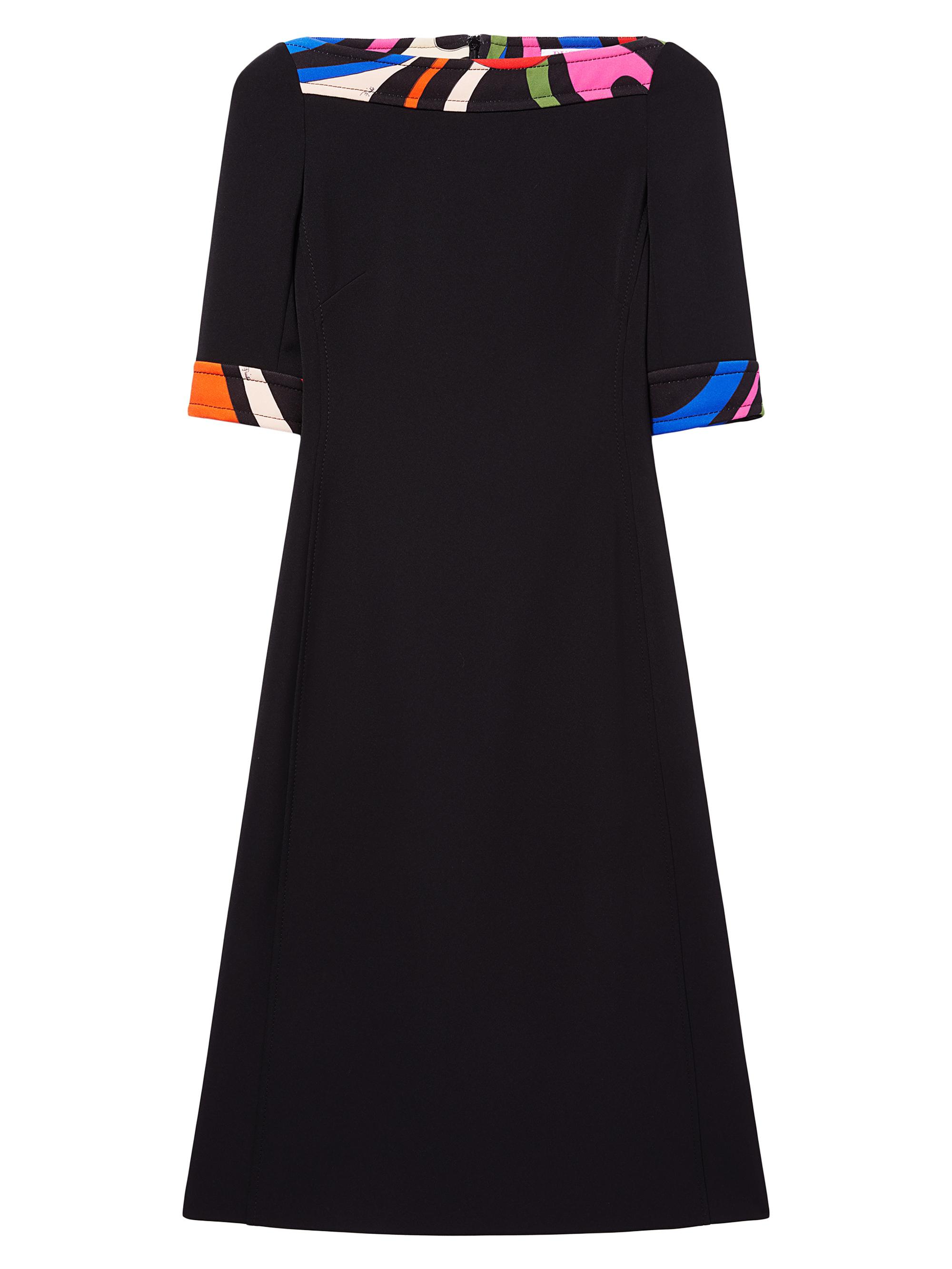 Pucci Women's Colorblocked-Trim Midi-Dress - Nero