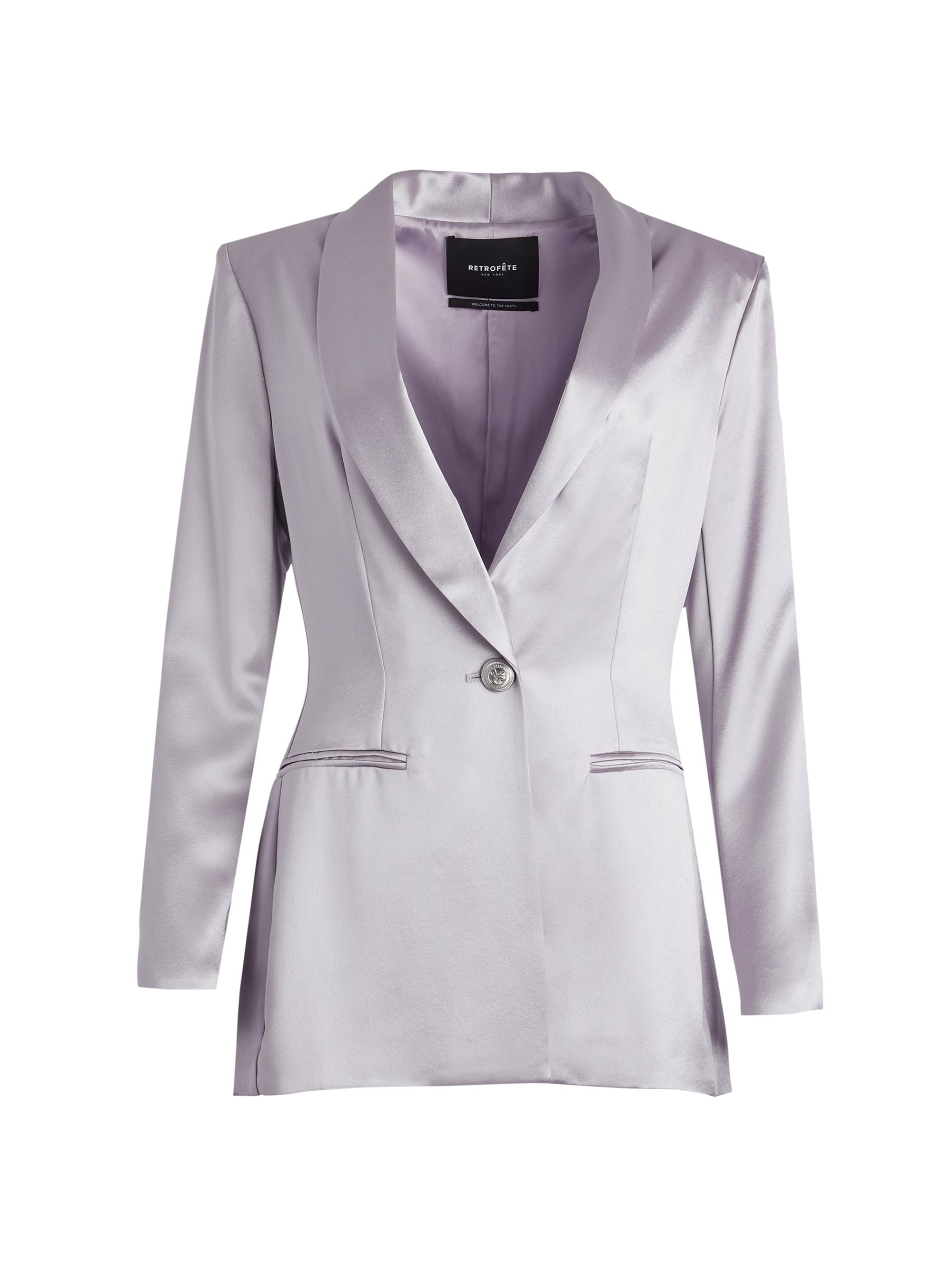 Retrofête Women's Iver Blazer - Mink Grey