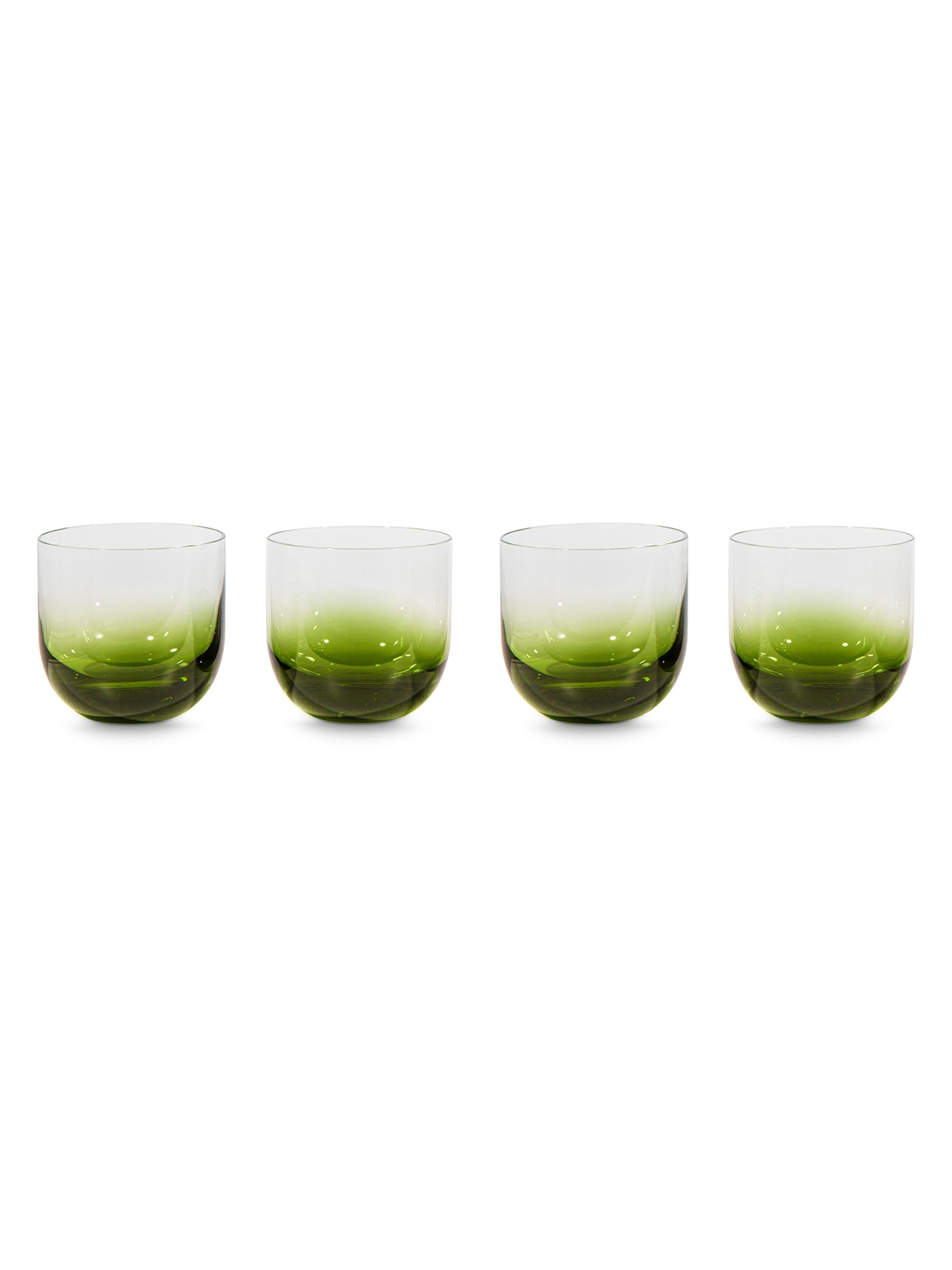 Tom Dixon Tank 4-Piece Whiskey Glasses Set - Green
