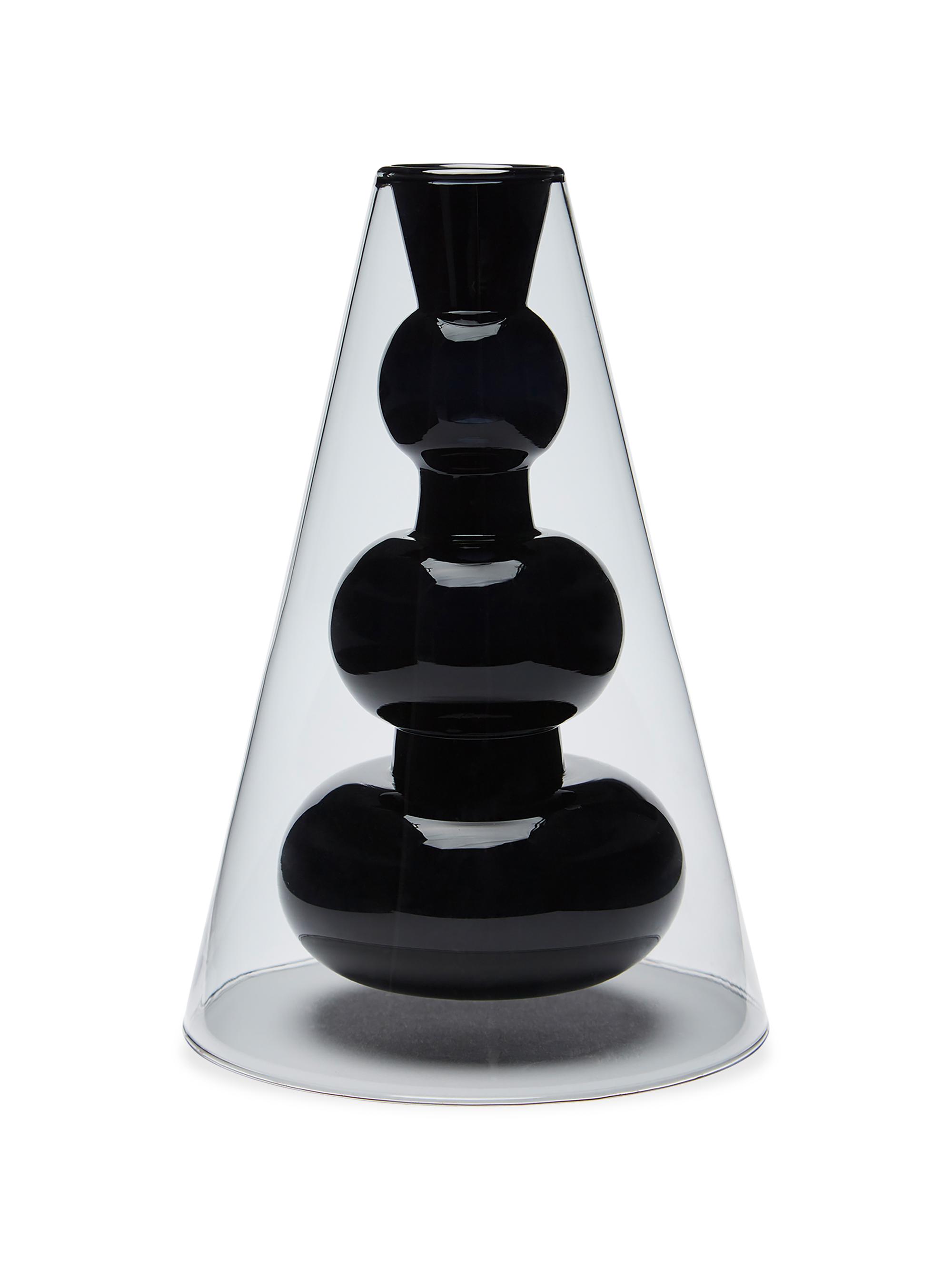 Tom Dixon Bump Cone Vase - Black